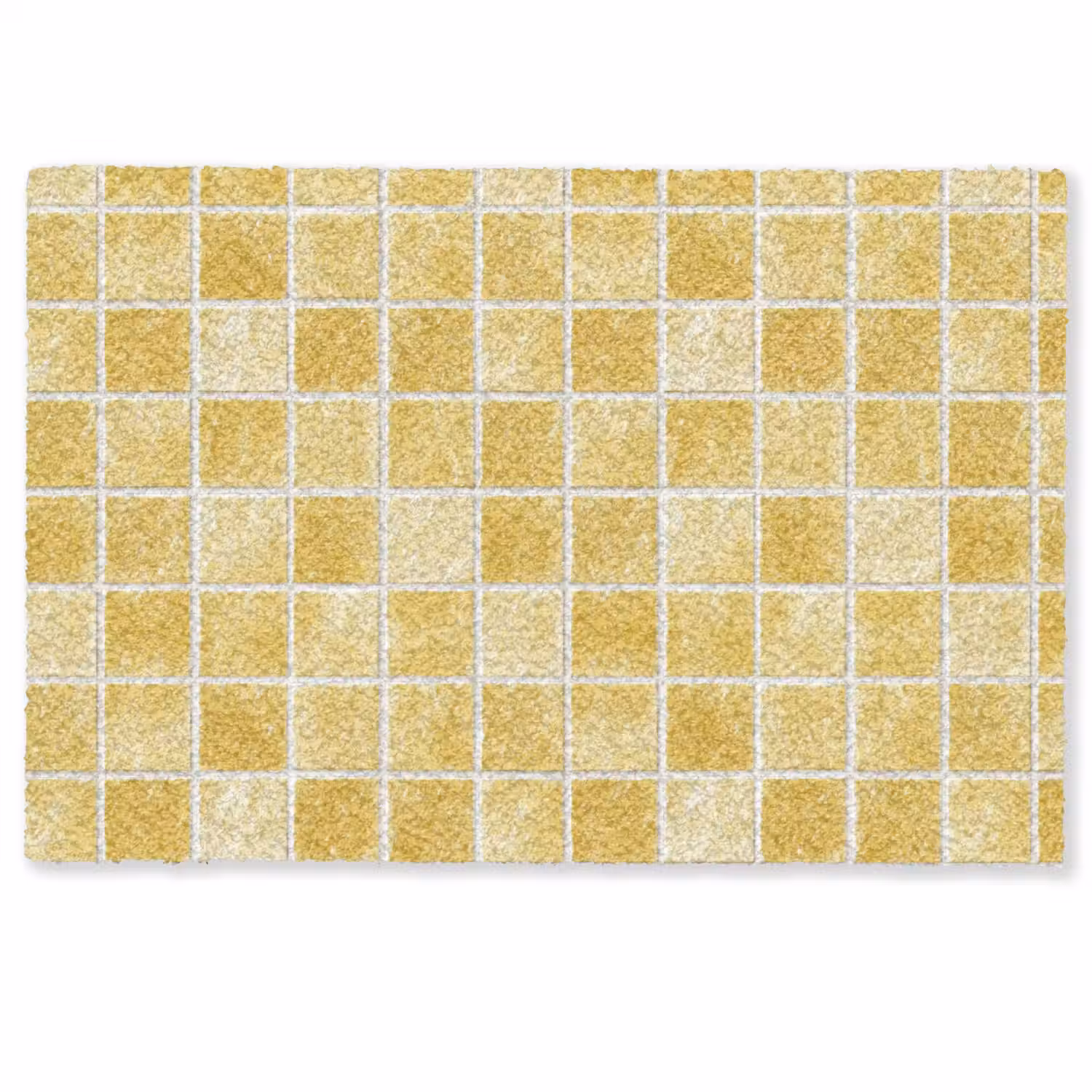 Tegels - Mozaïek - Textuur - Goudgeel Deurmat klein 898 -zkaufland3d