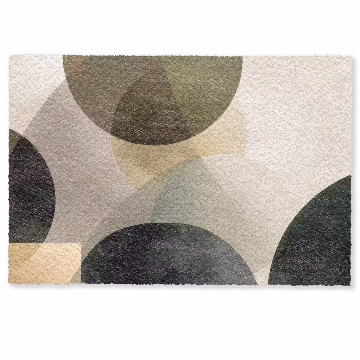 Vlakken - Abstract - Beige - Cirkels Deurmat klein -zkaufland3d
