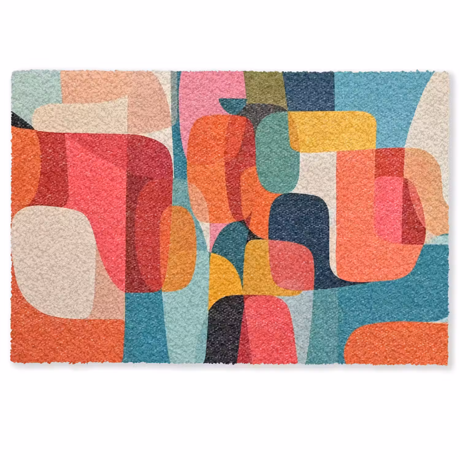 Vormen - Kleurrijk - Abstract - Vlakken Deurmat klein -zkaufland3d