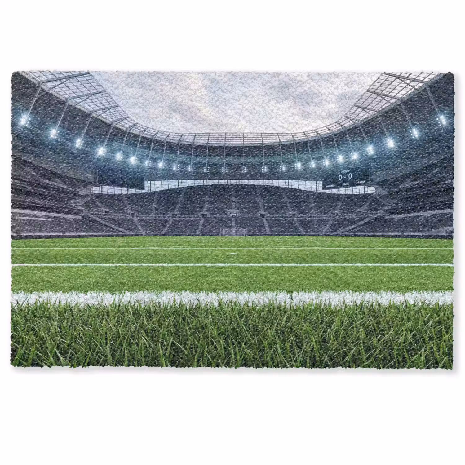 Voetbal - Stadion - Sport - Groen Deurmat klein -zkaufland3d