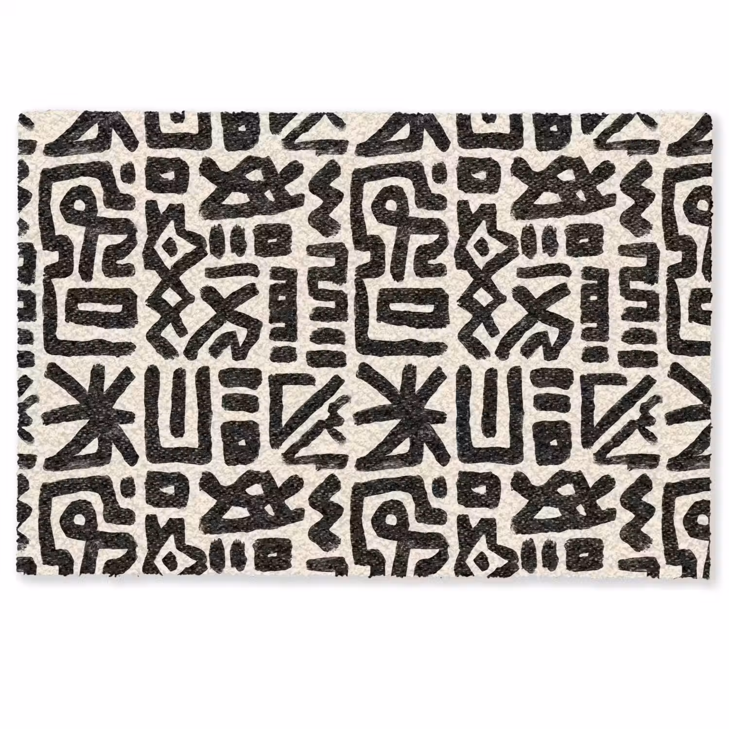 Geometrisch - Figuren - Zwart Deurmat klein 898 -zkaufland3d
