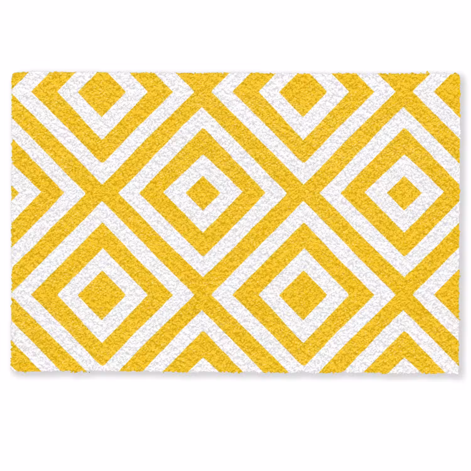 Geometrisch - Lijnen - Modern - Geel - Wit Deurmat klein 898 -zkaufland3d