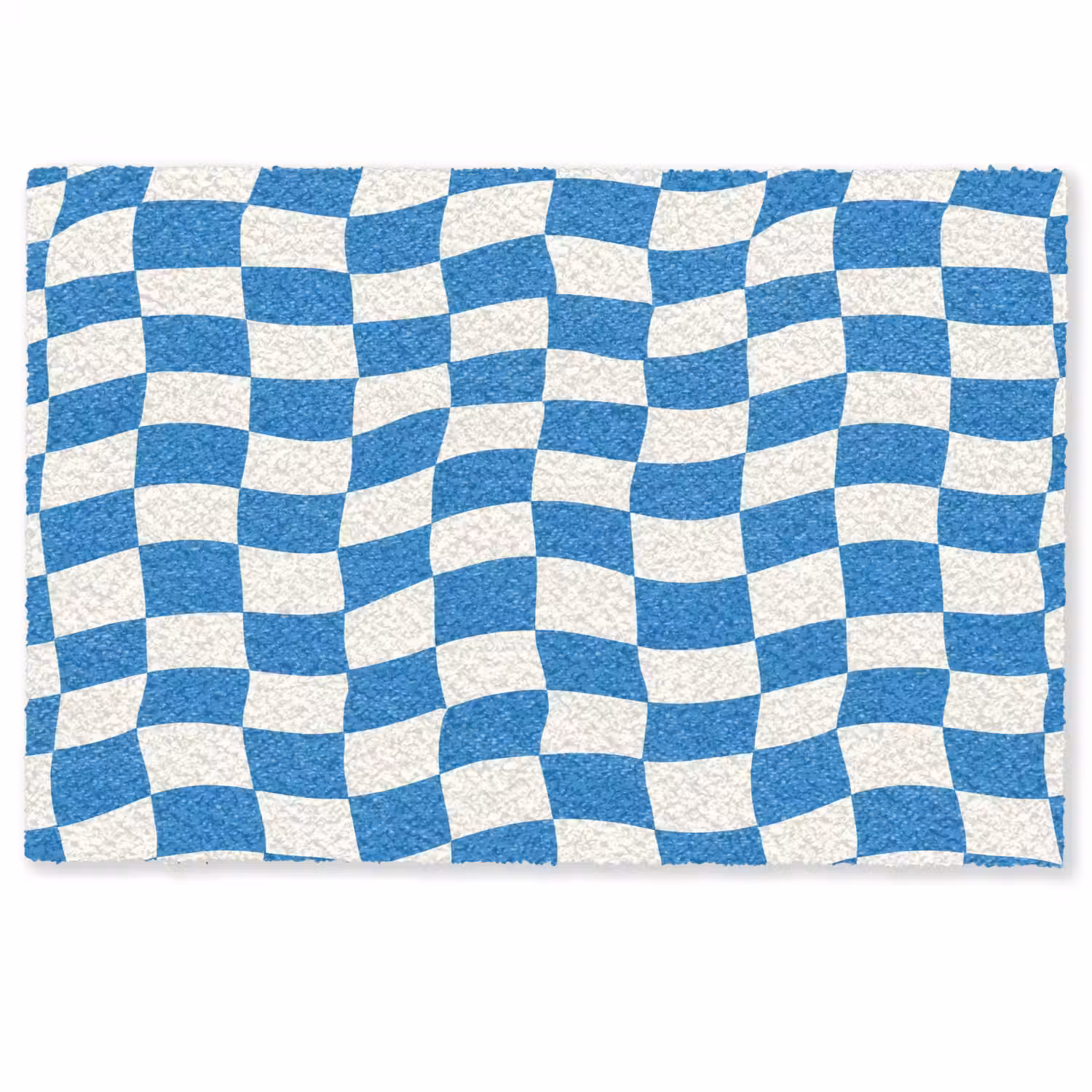 Golvend - Patroon - Blauw Deurmat klein 898 -zkaufland3d