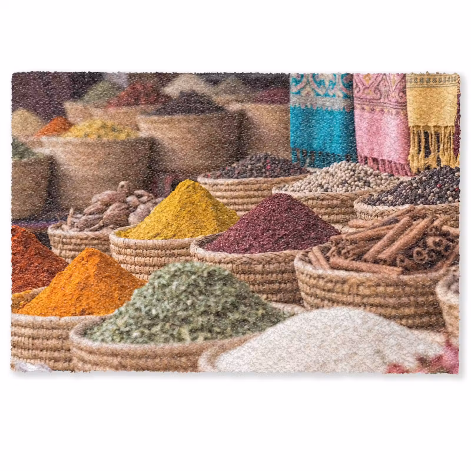 Fußmatte - Gewürze – Körbe – Orientalisch - Kruiden - Manden - Oosters Deurmat klein