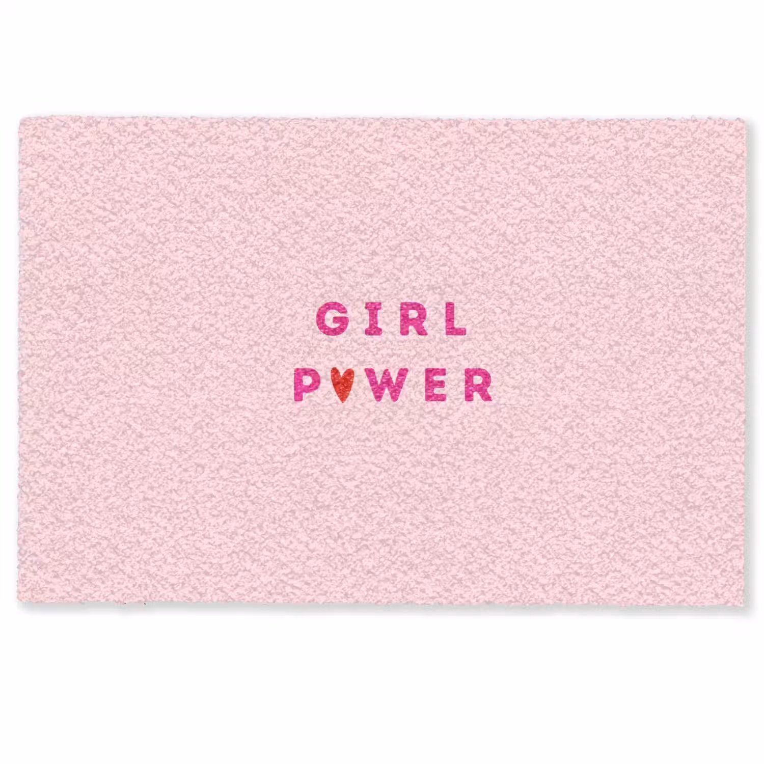 Girl power - Roze - Hartje Deurmat klein -zkaufland3d