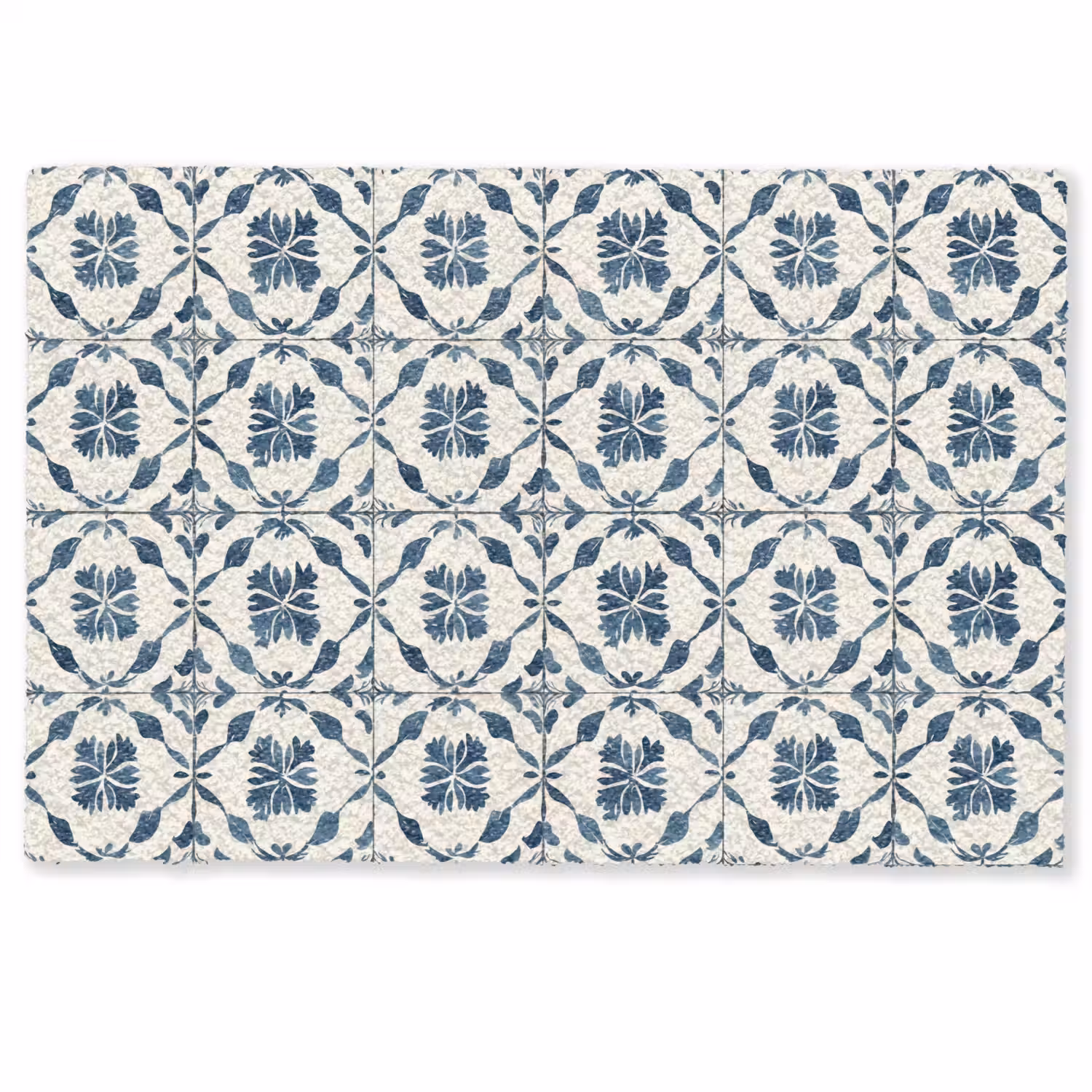 Grafisch - Tegel - Blauw Deurmat klein 898 -zkaufland3d