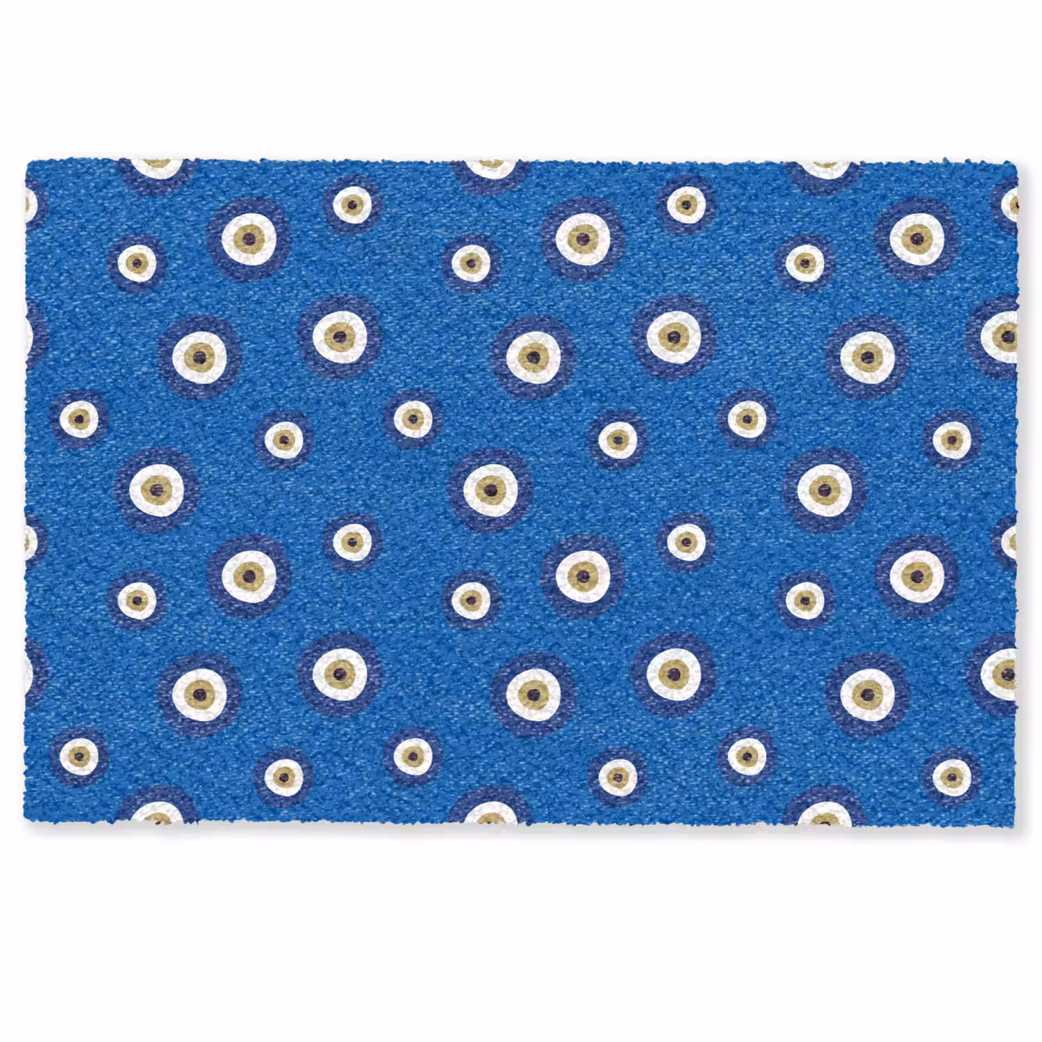 Griekse Boze Oog - Patroon - Blauw Deurmat klein -zkaufland3d