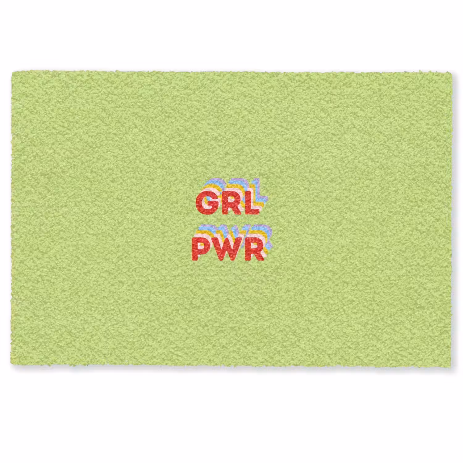 Grl pwr - Groen - Rood - 3D Deurmat klein -zkaufland3d