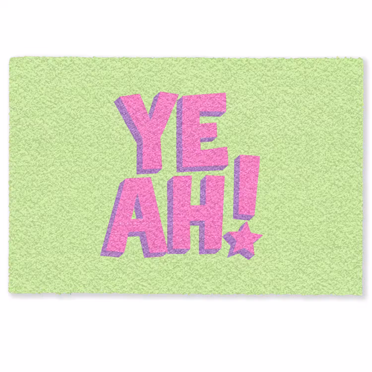 Groen - Neon - Quote Deurmat klein -zkaufland3d