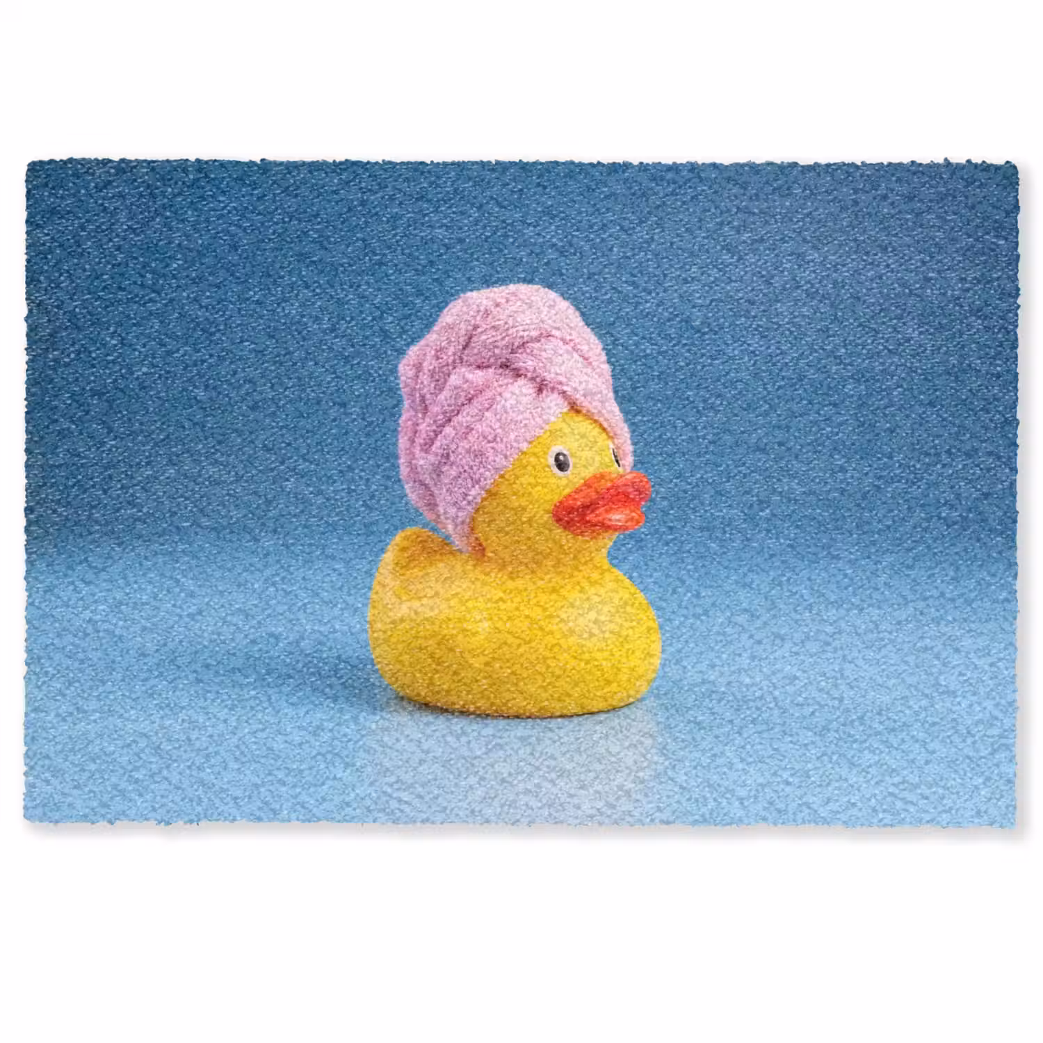 Badeend - Handdoek - Blauw Deurmat klein -zkaufland3d