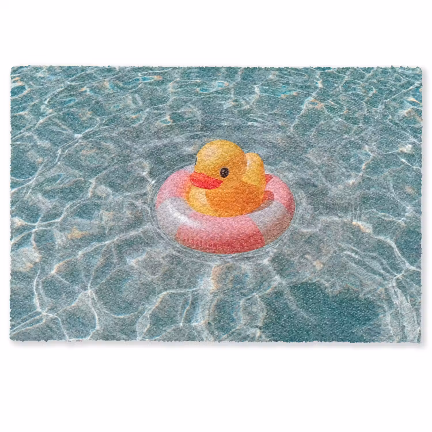 Badeend - Zwemband - Geel Deurmat klein -zkaufland3d