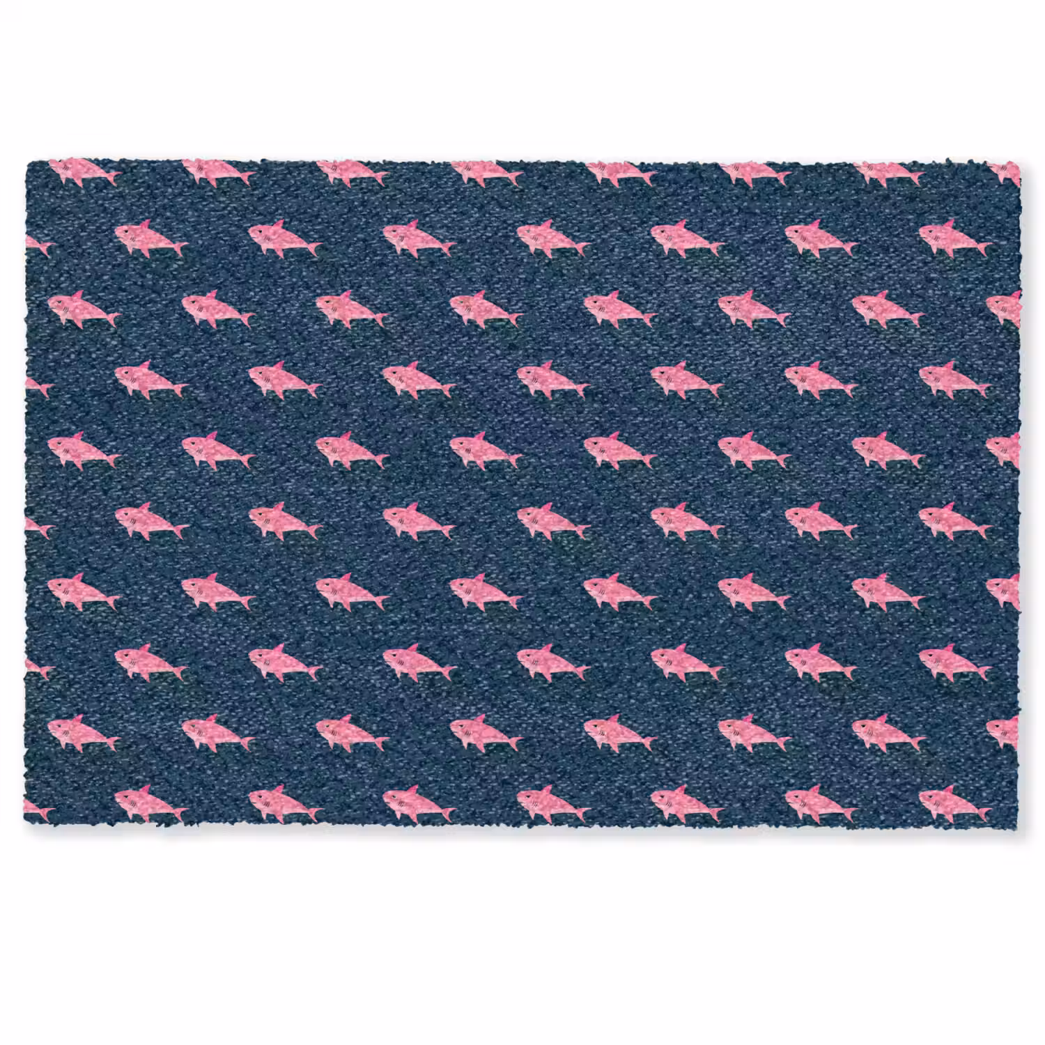 Haaien - Roze - Blauw - Zeedieren Deurmat klein -zkaufland3d