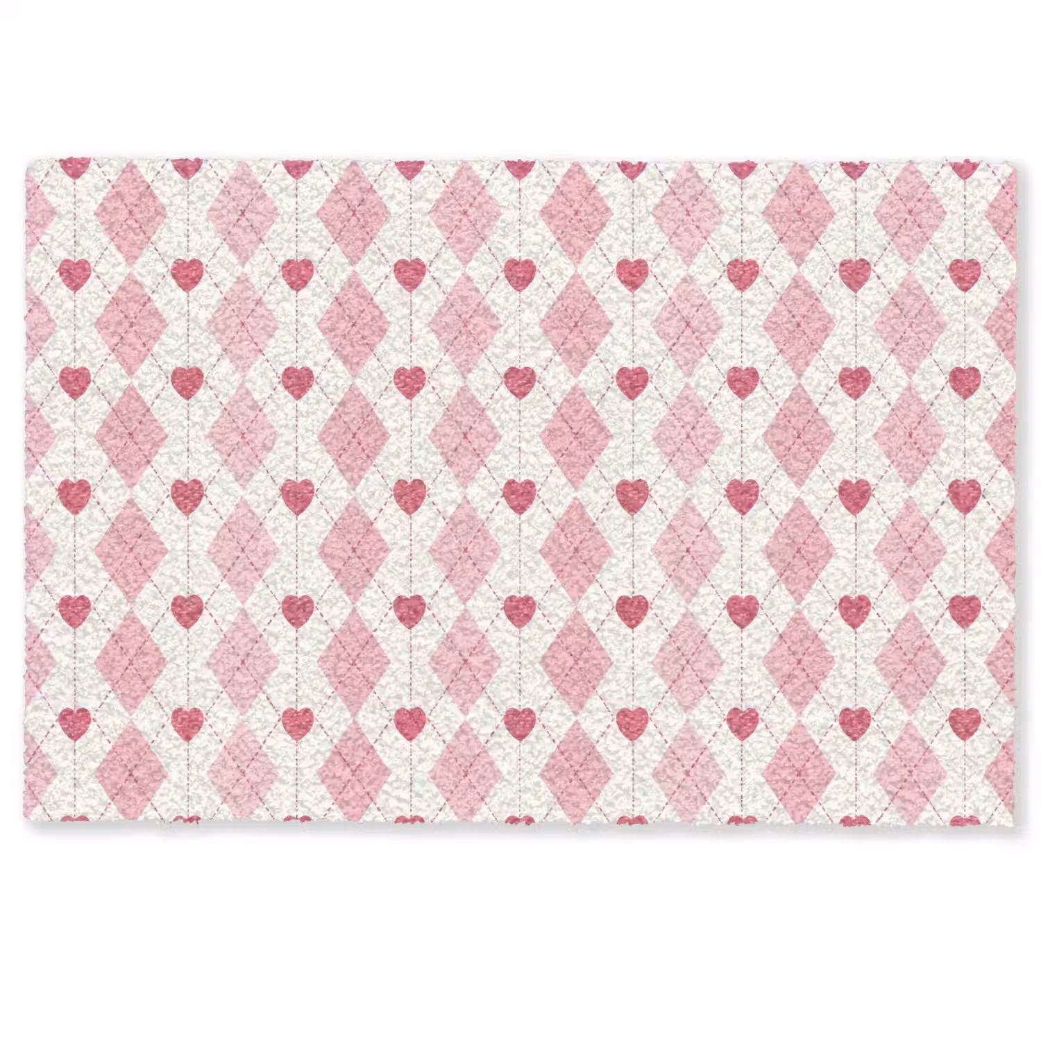Ruiten - Klassiek - Roze - Wit Deurmat klein 898 -zkaufland3d
