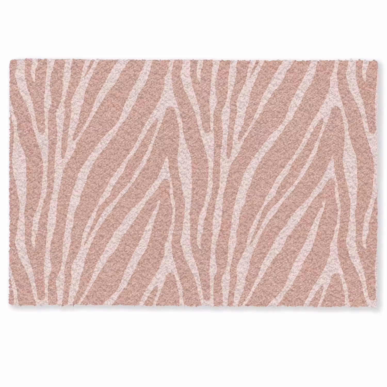 Lichtroze - Zebra - Patroon - Donkerroze Deurmat klein 898 -zkaufland3d