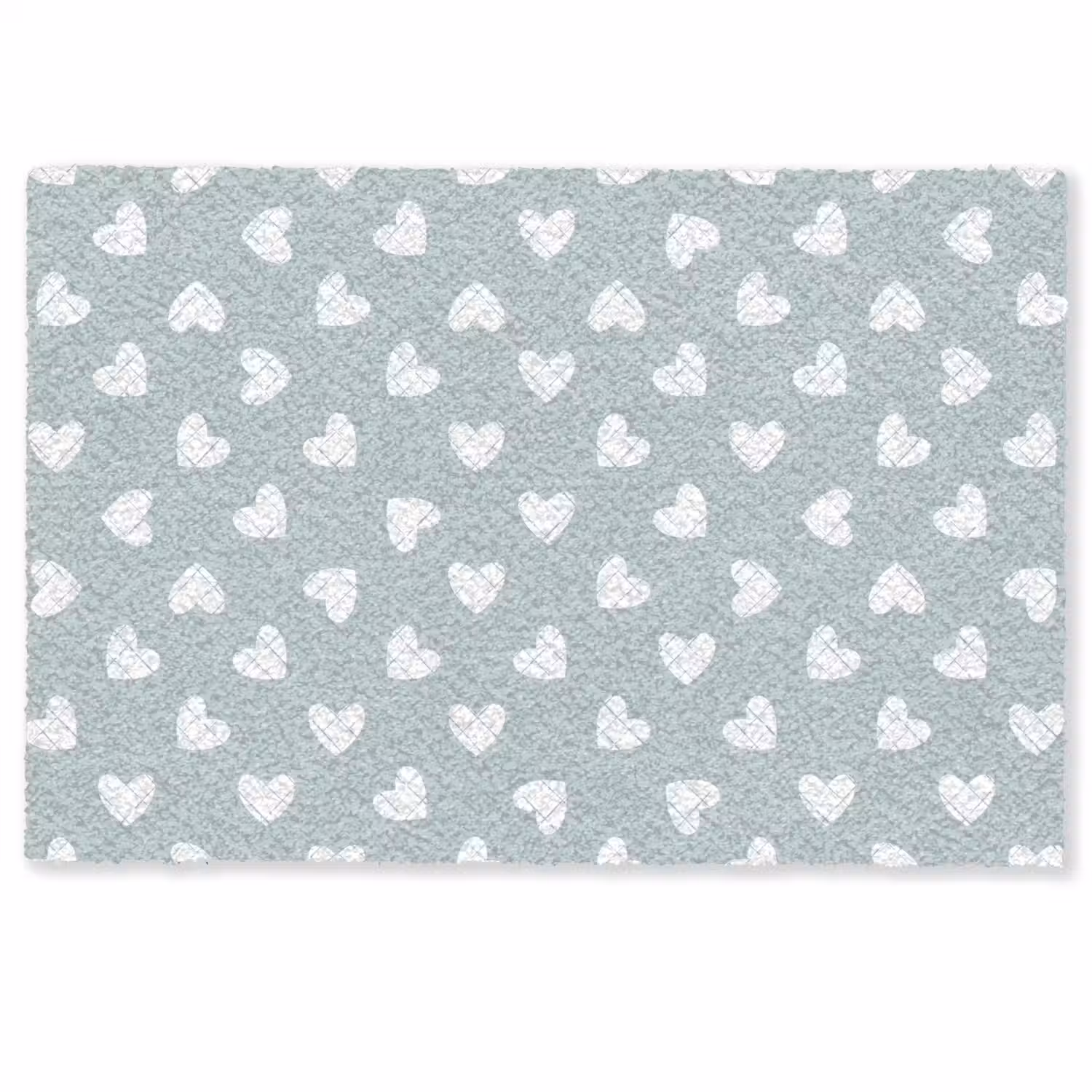 Hartjes - Blauw - Patroon - Strepen Deurmat klein 898 -zkaufland3d