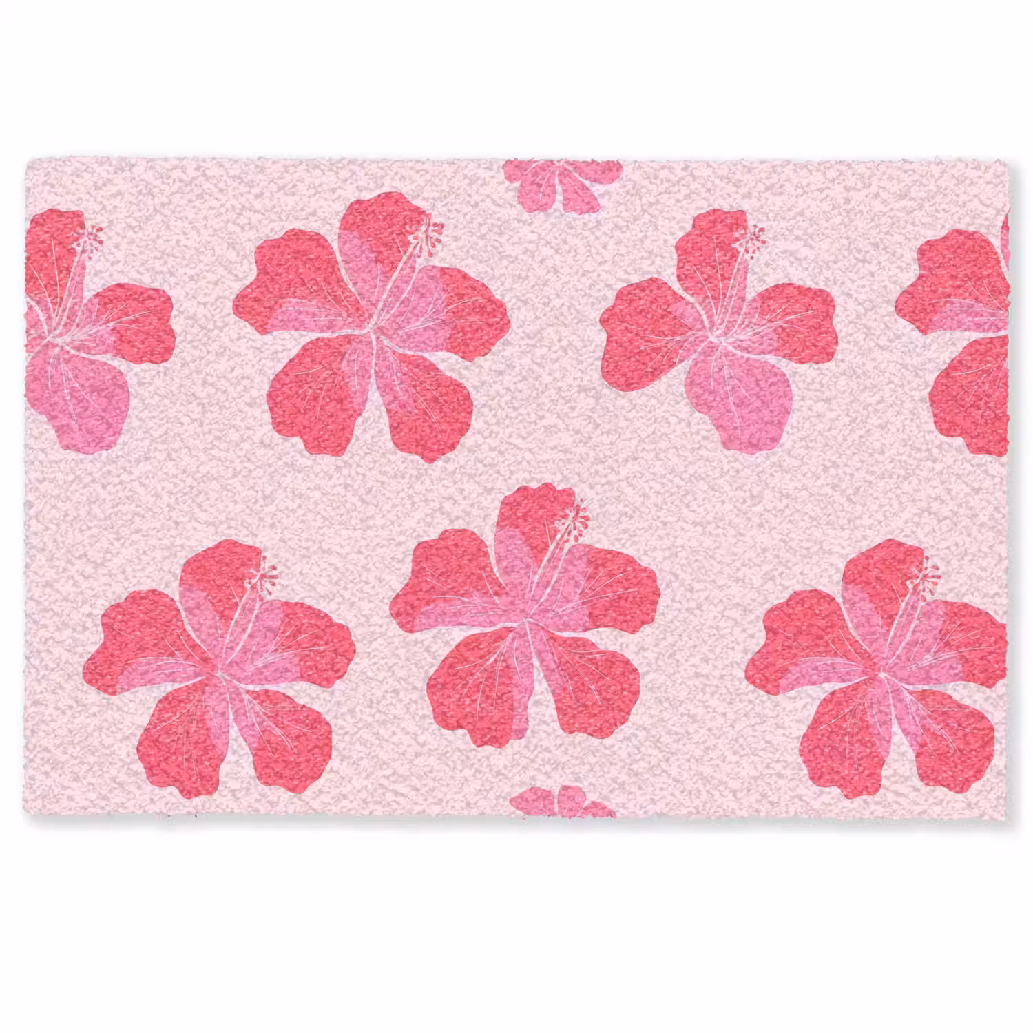 Hibiscus - Bloemen - Roze Deurmat klein 898 -zkaufland3d