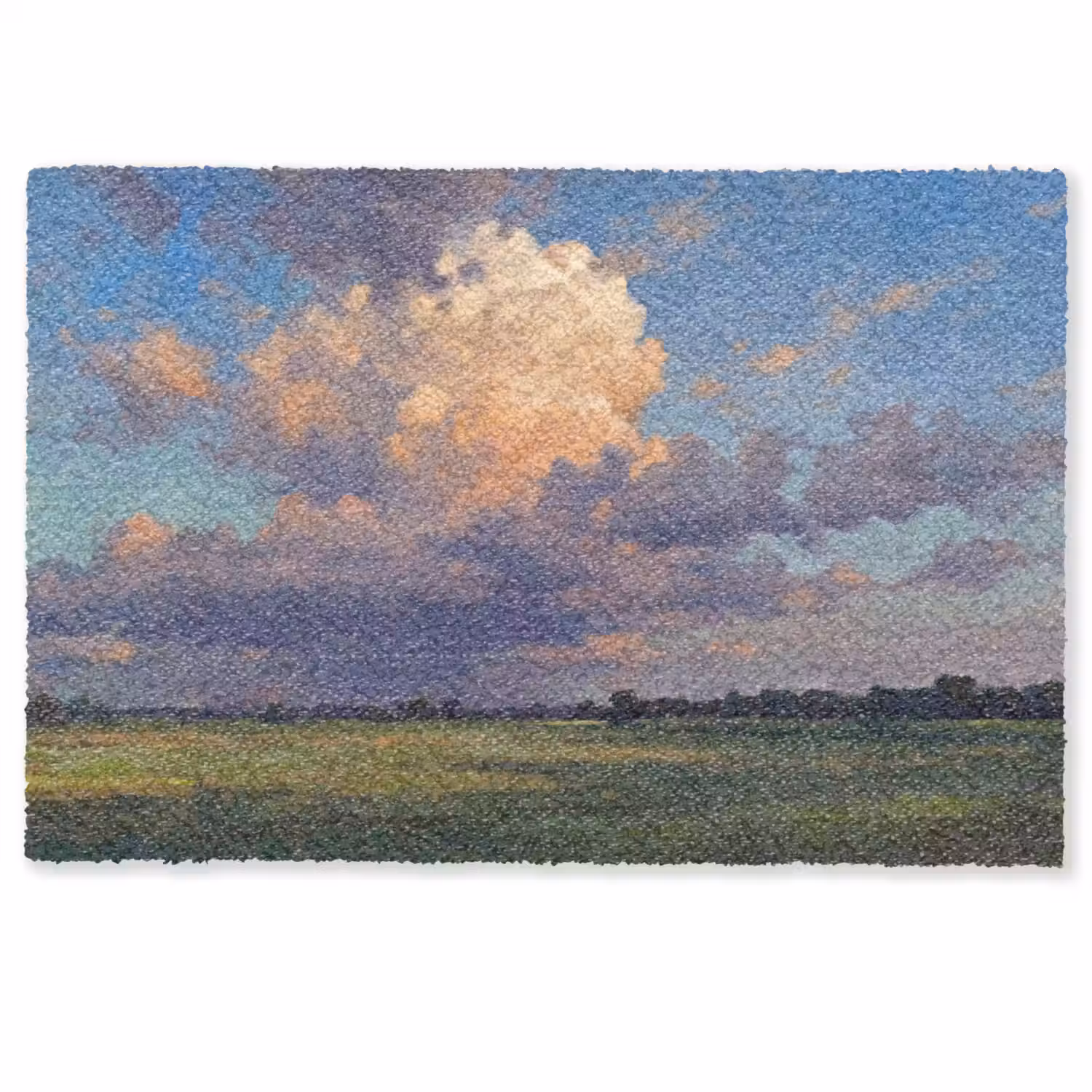 Lucht - Wolken - Landschap - Modern - Oranje Deurmat klein -zkaufland3d