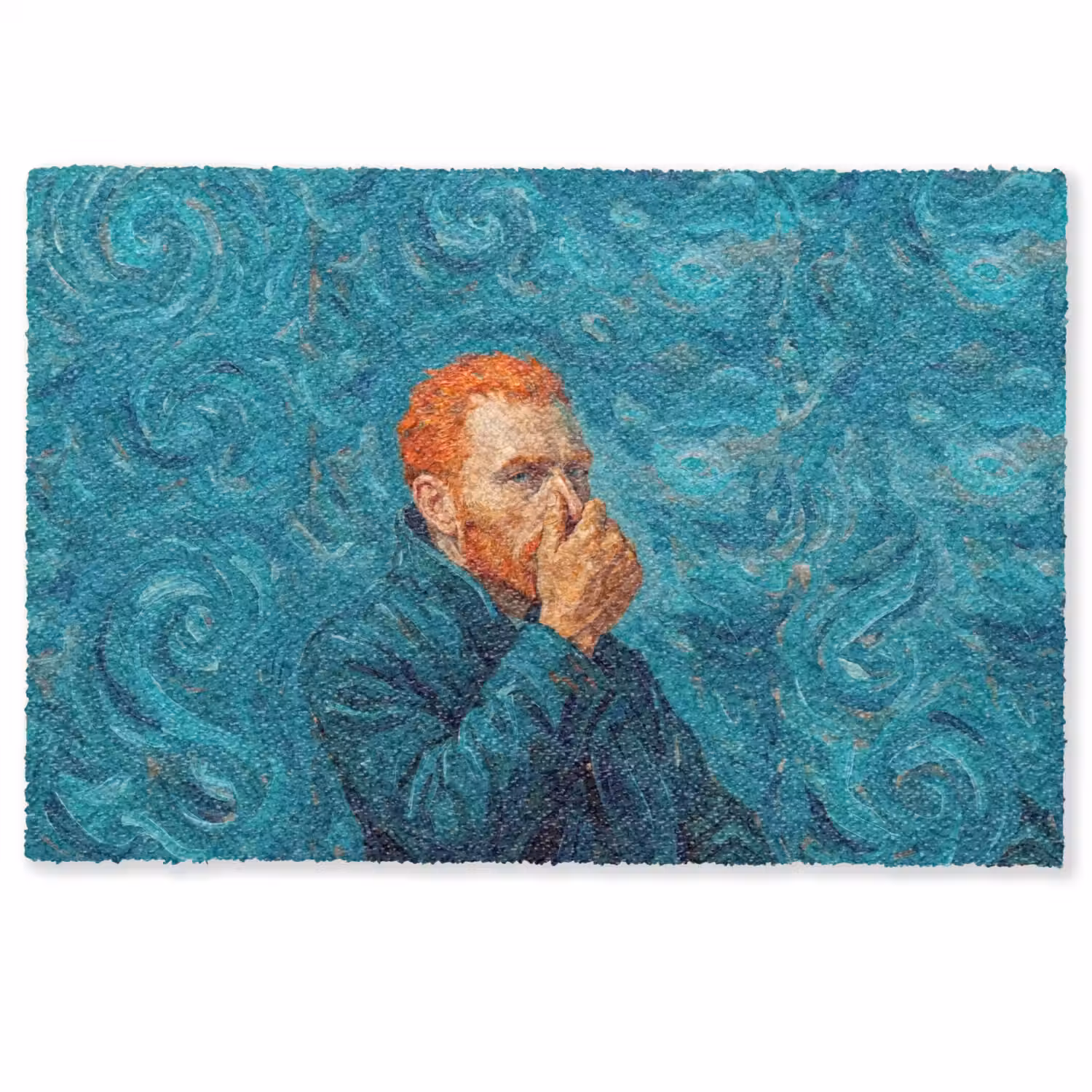 Portret - Klassiek - Blauw Deurmat klein -zkaufland3d