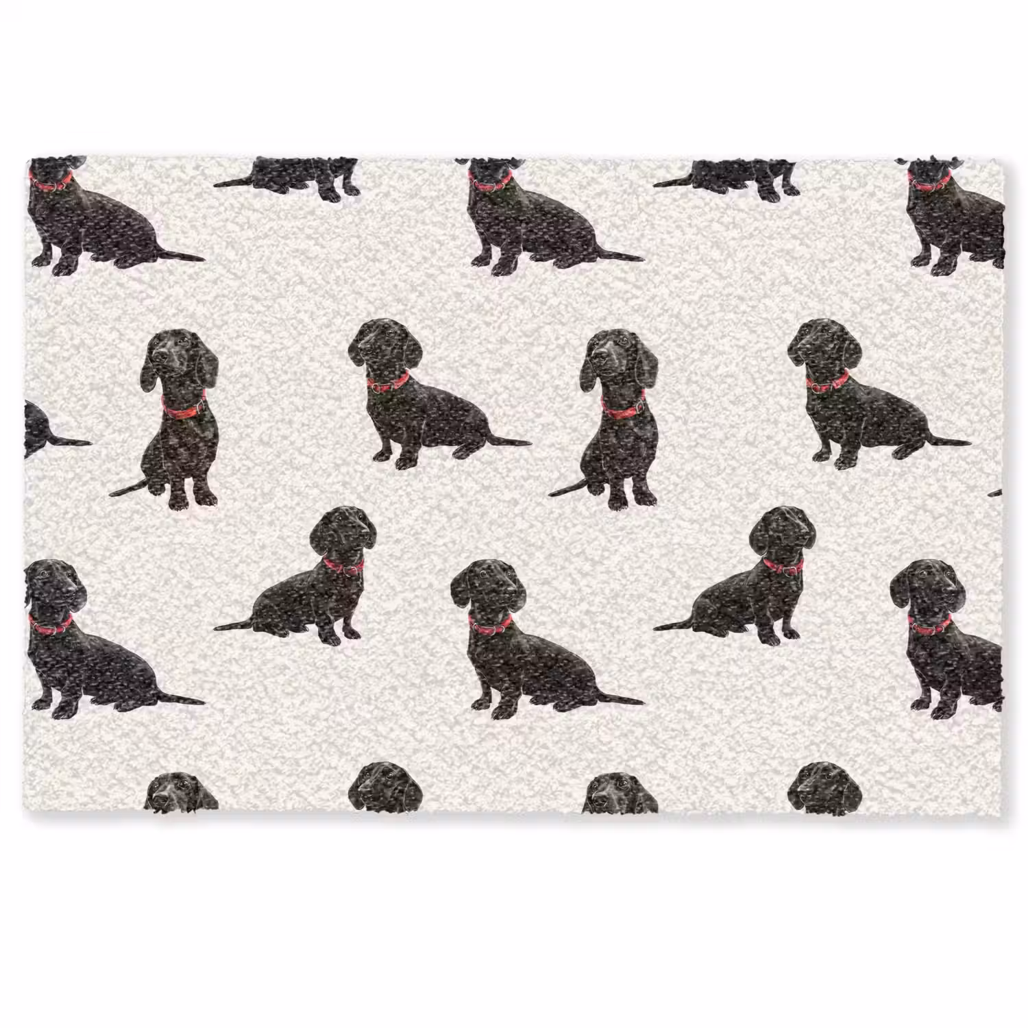 Hond - Patroon - Zwart Deurmat klein 898 -zkaufland3d