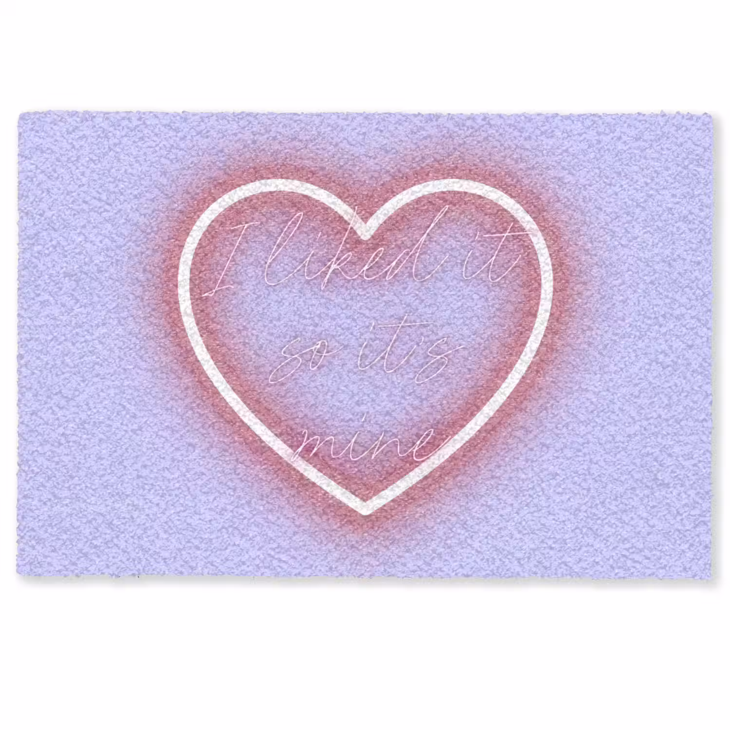 I liked it so it's mine - Neon hart - Paars Deurmat klein -zkaufland3d