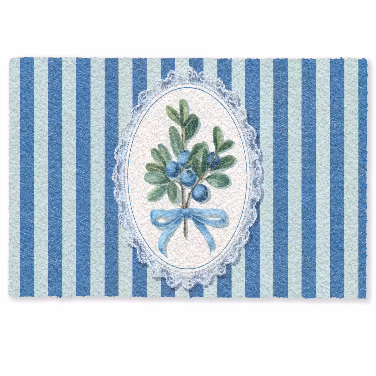 Illustratie - Bessen - Blauw - Strepen Deurmat klein -zkaufland3d