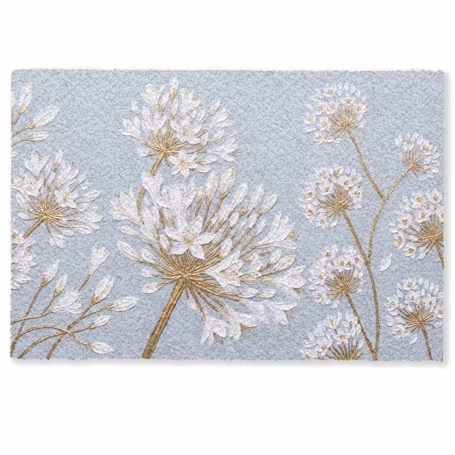 Illustratie - Bloemen - Blauw Deurmat klein -zkaufland3d