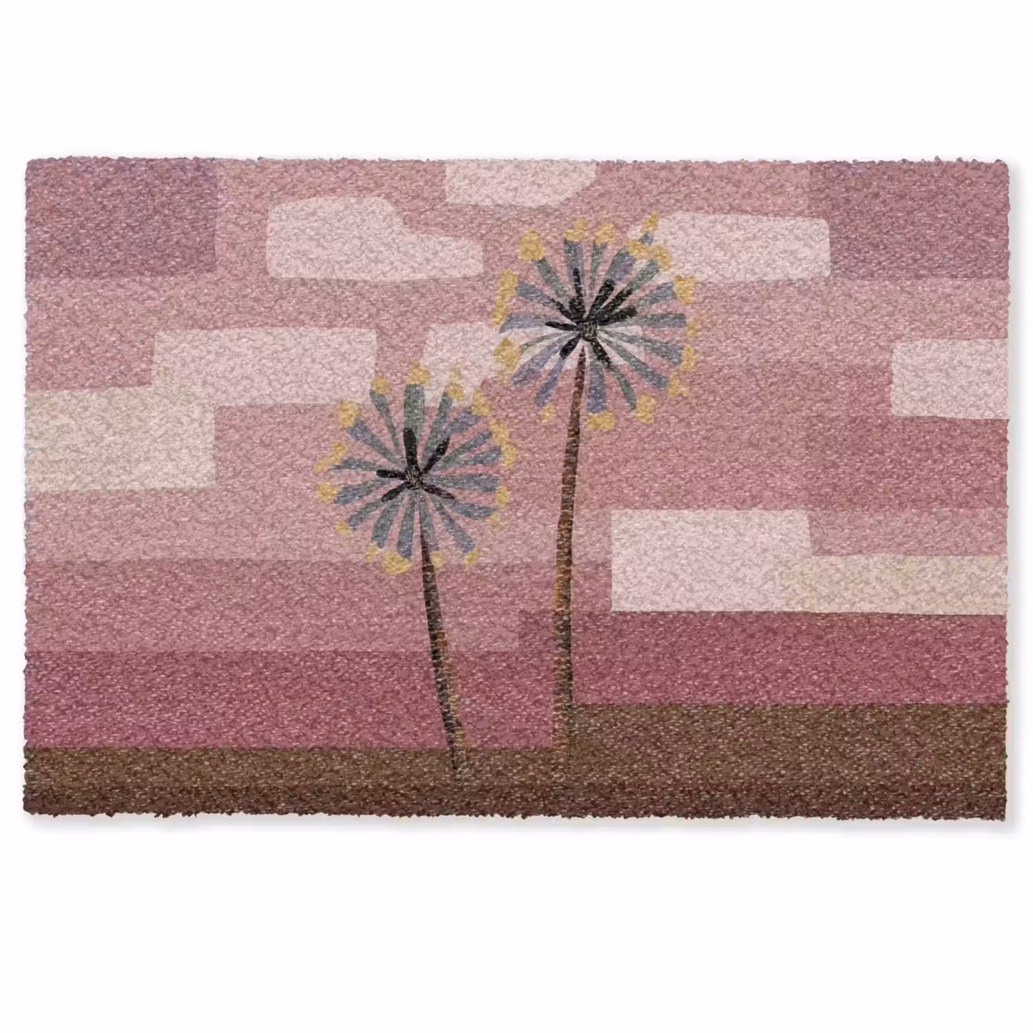 Illustratie - Bloemen - Vlakken - Abstract Deurmat klein -zkaufland3d