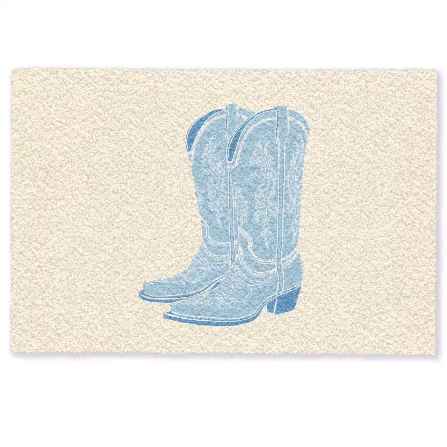 Illustratie - Cowboylaarzen - Patroon Deurmat klein -zkaufland3d