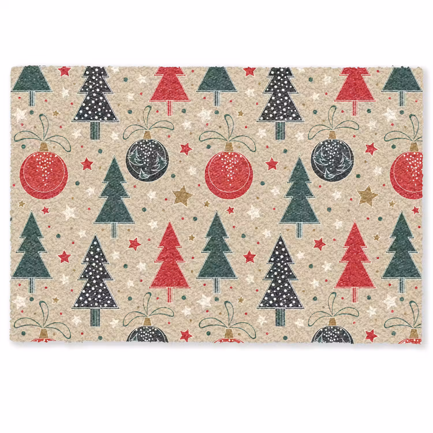 Illustratie - Kerst - Sterren Deurmat klein 898 -zkaufland3d