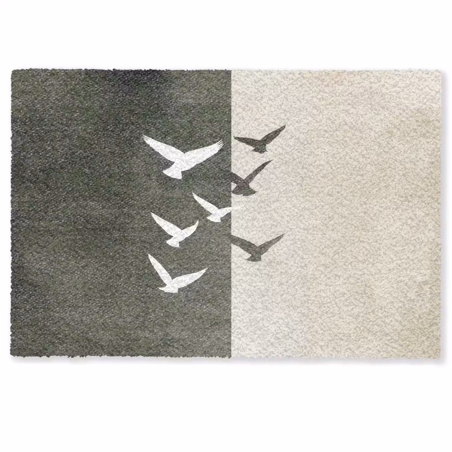 Japandi - Vogel - Groen Deurmat klein -zkaufland3d
