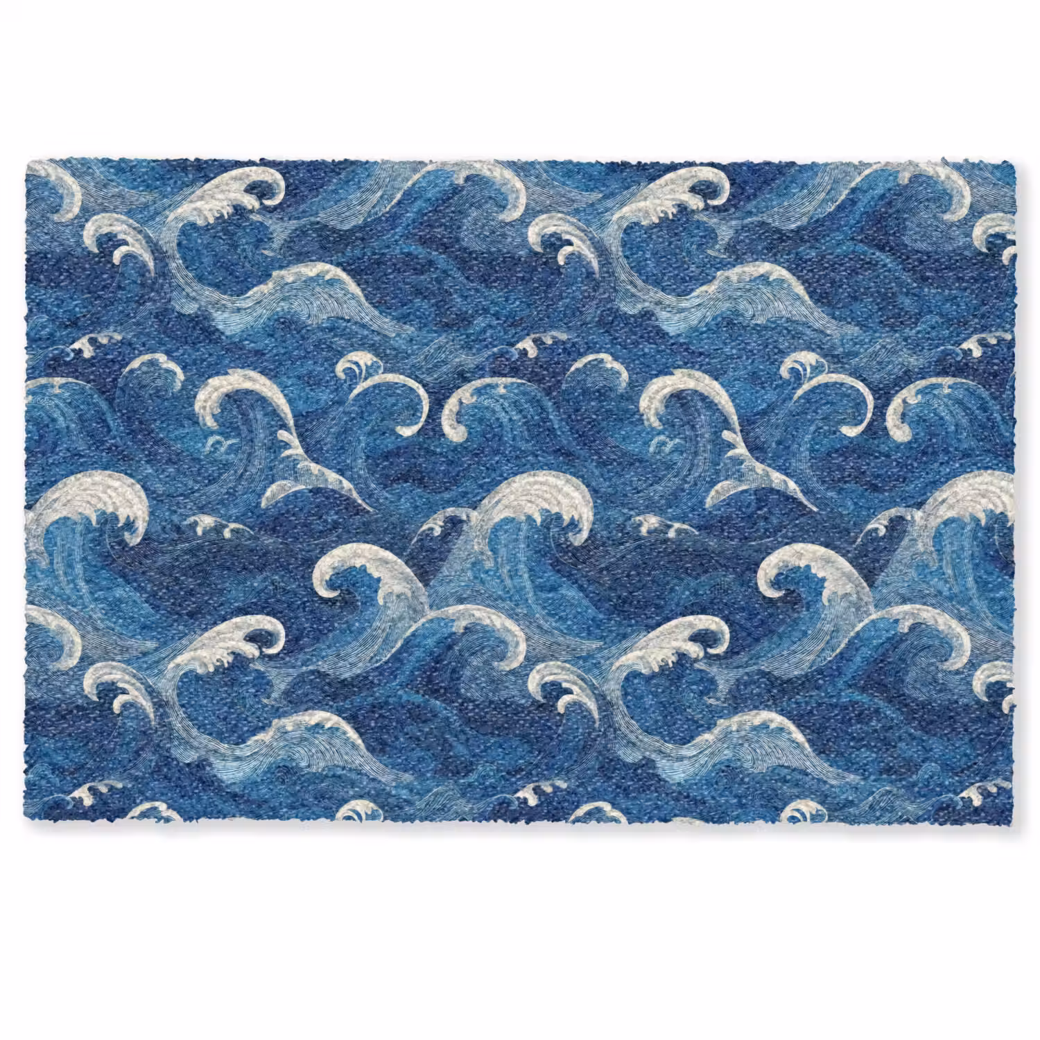 Japans - Oceaan - Golven - Blauw Deurmat klein 898 -zkaufland3d