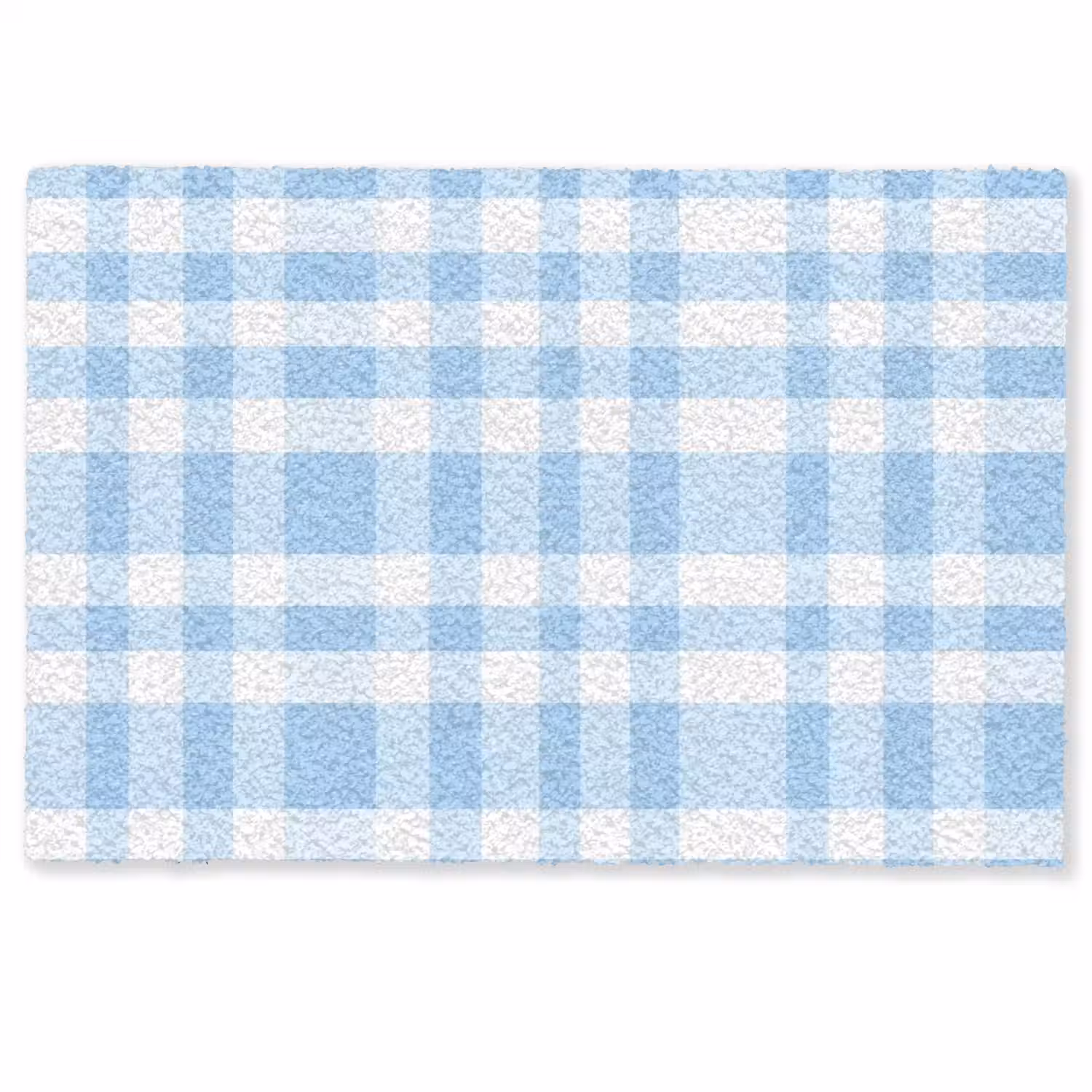 Ruit - Patroon - Blauw Deurmat klein 898 -zkaufland3d