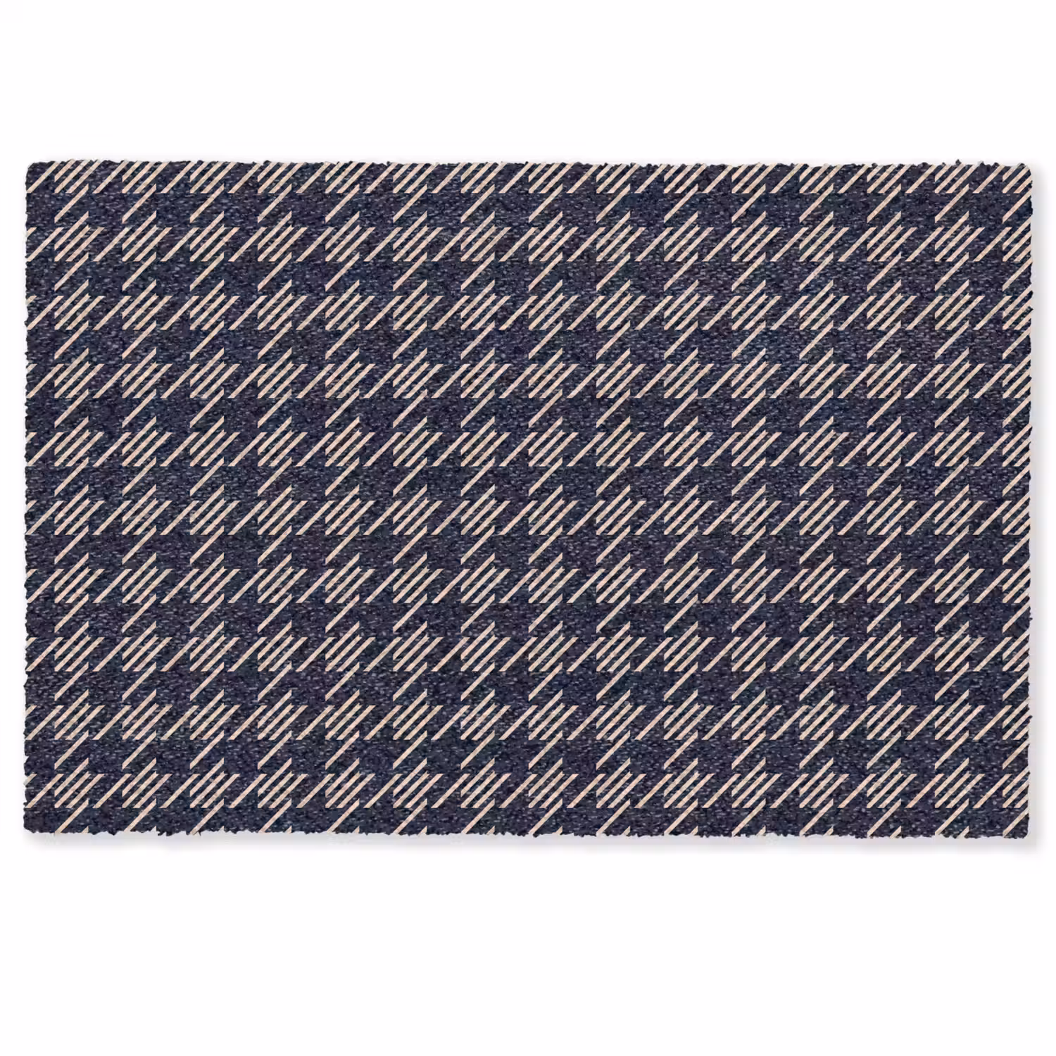 Plaid - Patroon - Ruit - Blauw Deurmat klein 898 -zkaufland3d