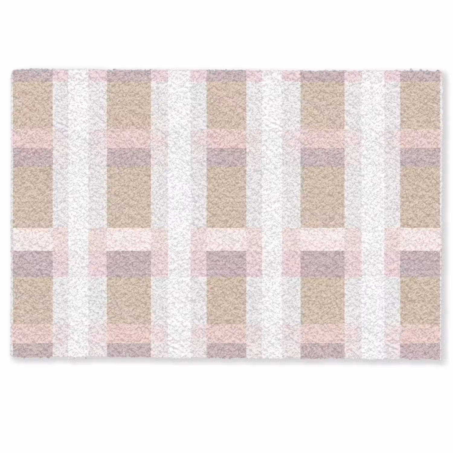 Ruitpatroon - Aardetinten - Minimalistisch Deurmat klein 898 -zkaufland3d