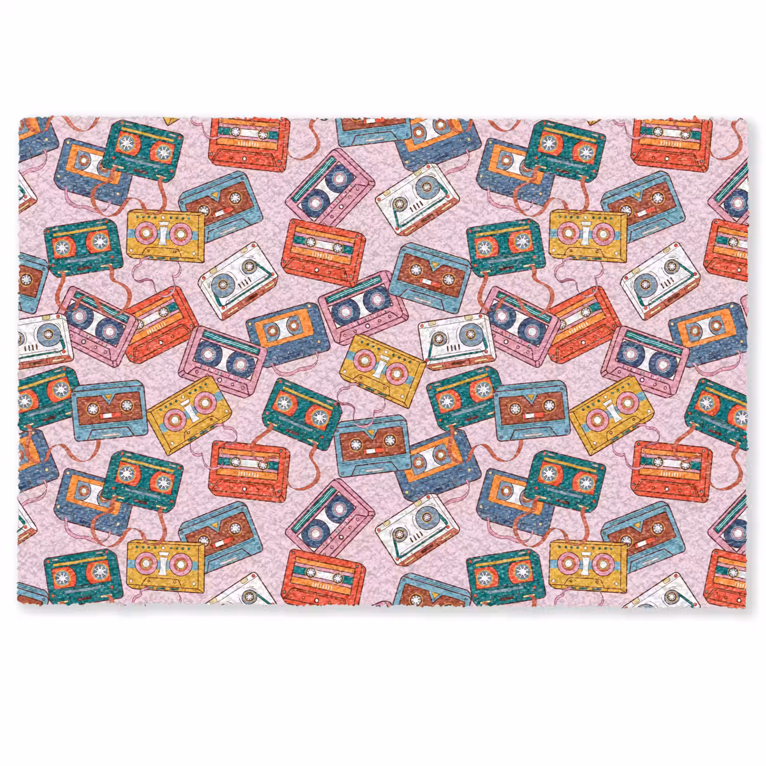 Cassette - Patroon - Roze Deurmat klein 898 -zkaufland3d