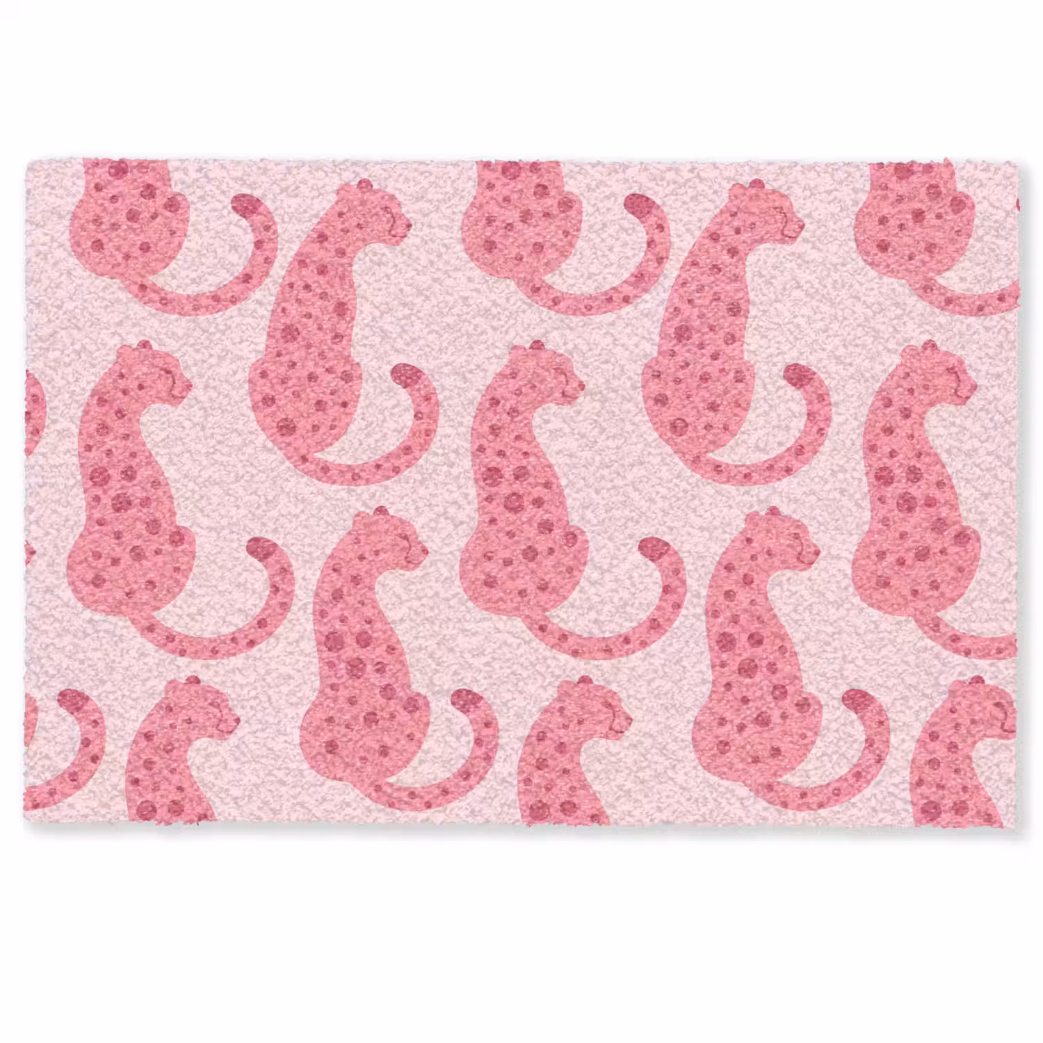 Kat - Gevlekt - Dieren - Patroon - Roze Deurmat klein -zkaufland3d
