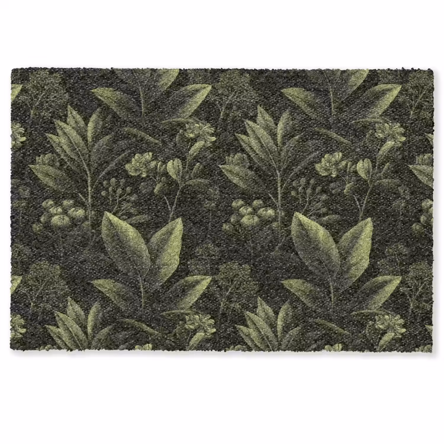 Klassiek - Donker - Botanisch - Planten Deurmat klein 898 -zkaufland3d