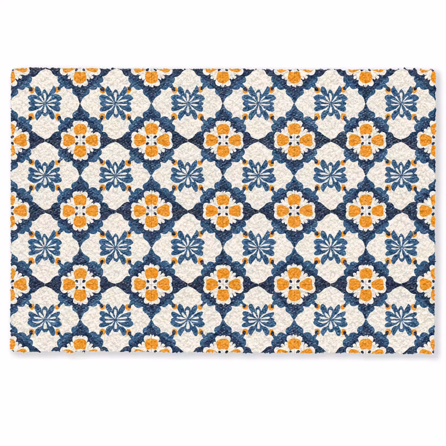 Klassiek - Geometrisch - Blauw Deurmat klein 898 -zkaufland3d