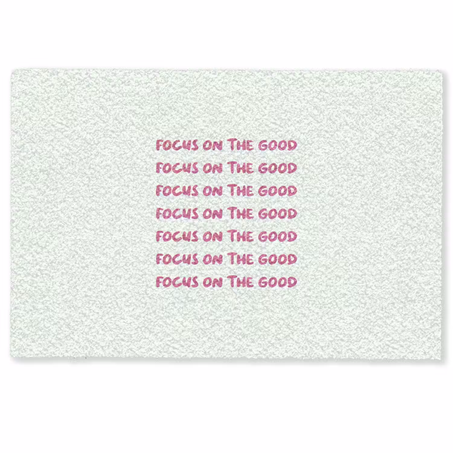 Focus on the good - Roze Deurmat klein -zkaufland3d