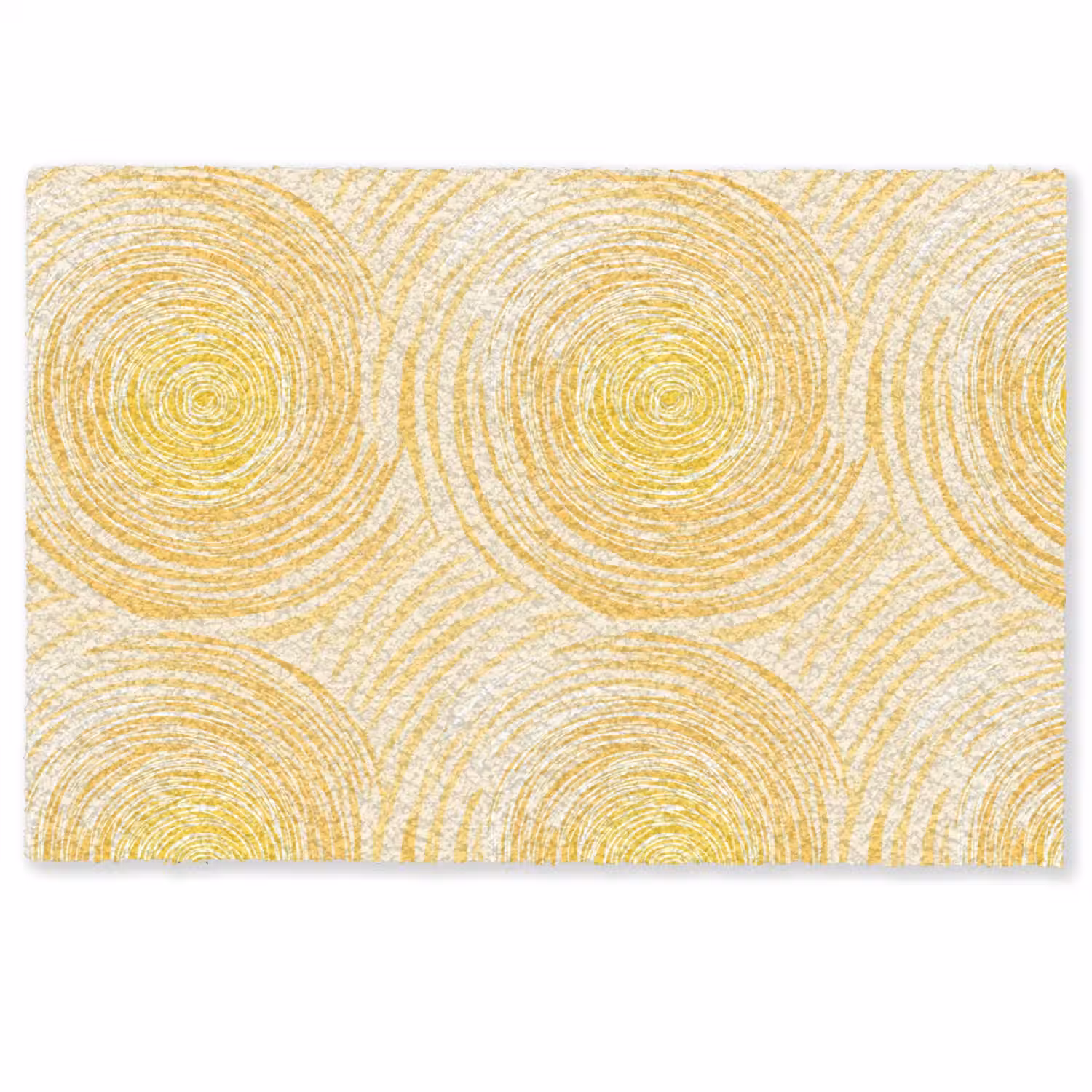 Cirkels - Abstract - Artistiek - Geel Deurmat klein 898 -zkaufland3d
