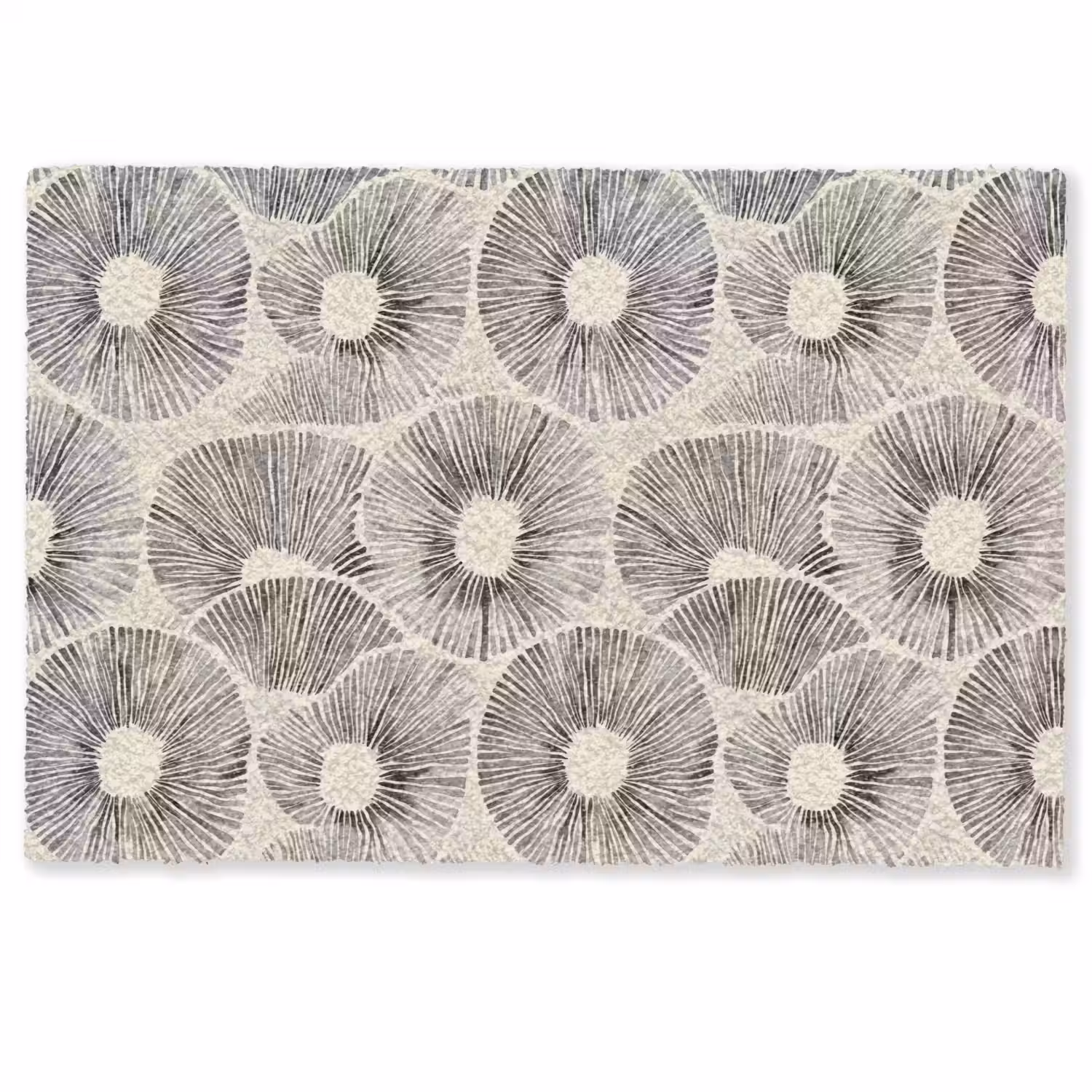 Cirkels - Patroon - Zwart Deurmat klein 898 -zkaufland3d
