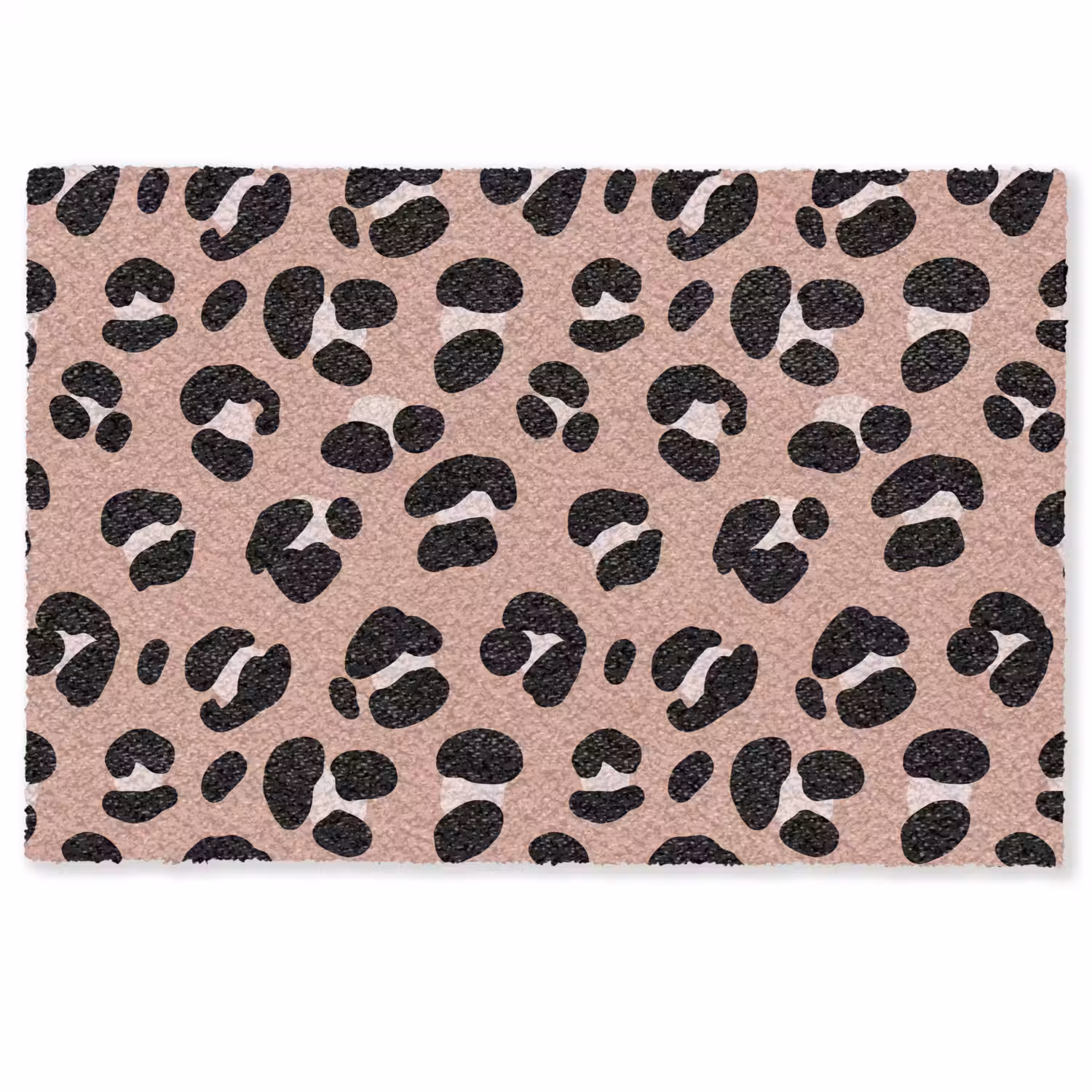 Luipaard - Vlekken - Beige - Roze Deurmat klein 898 -zkaufland3d