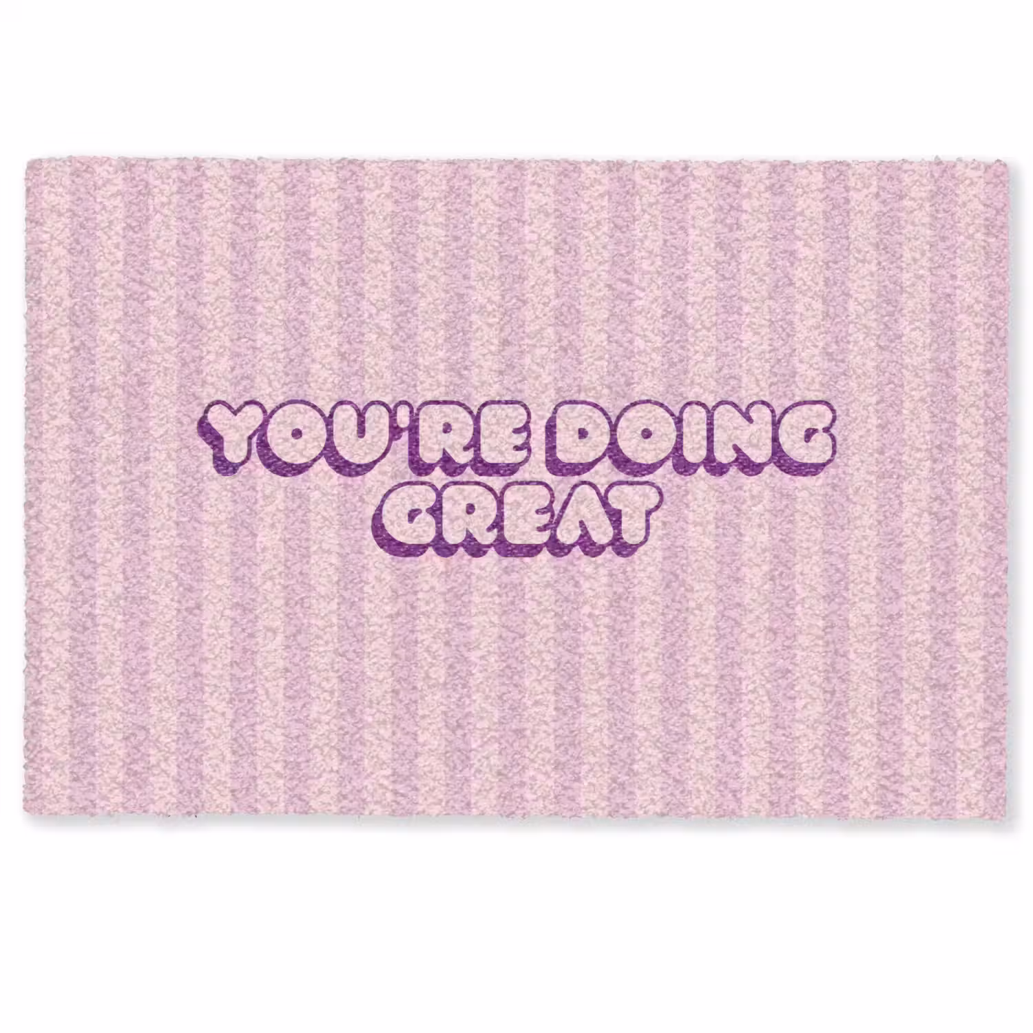 Paars - Strepen - You're doing great - Schaduw Deurmat klein -zkaufland3d