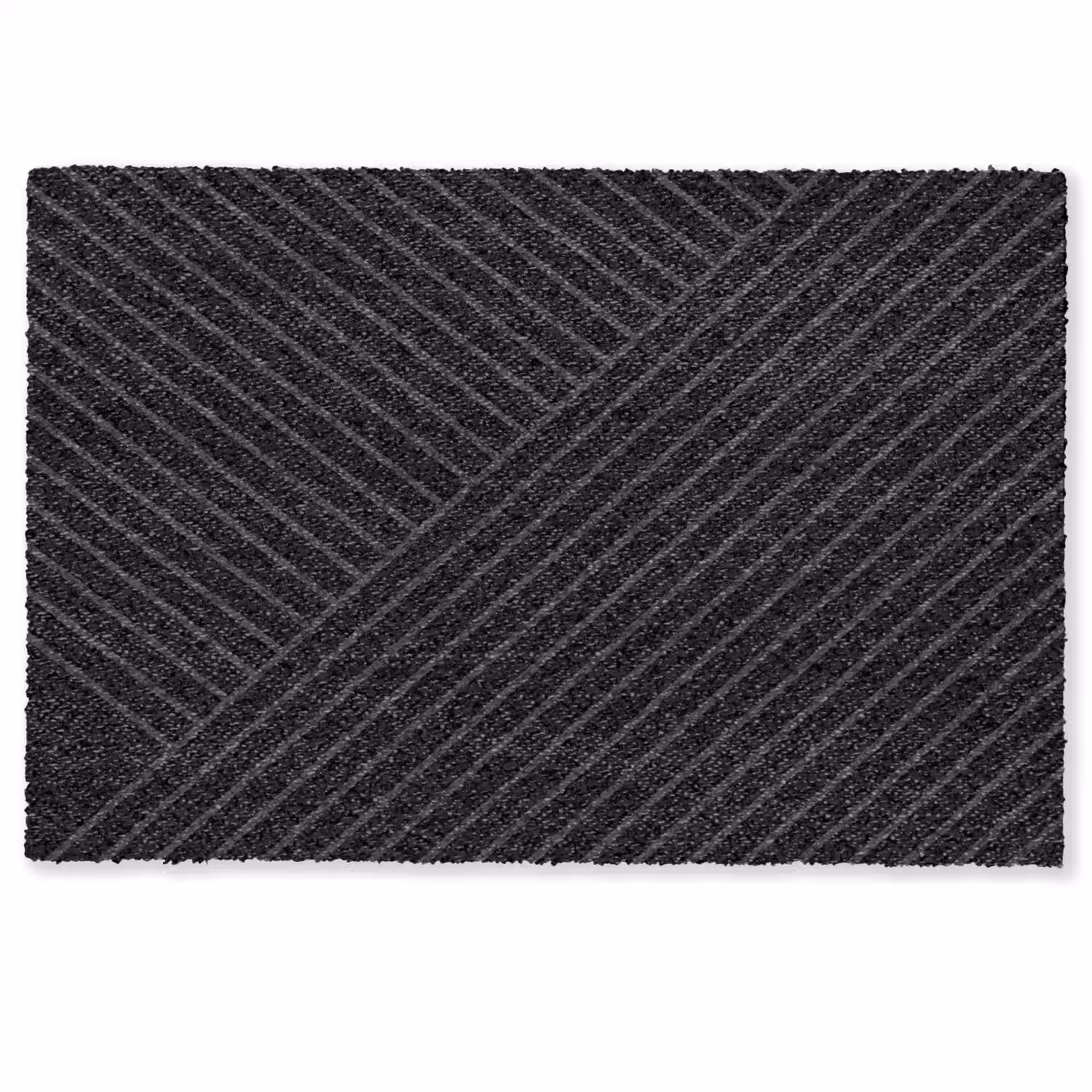 Lijnen - Abstract - Zwart - Grijs - Minimalistisch Deurmat klein -zkaufland3d