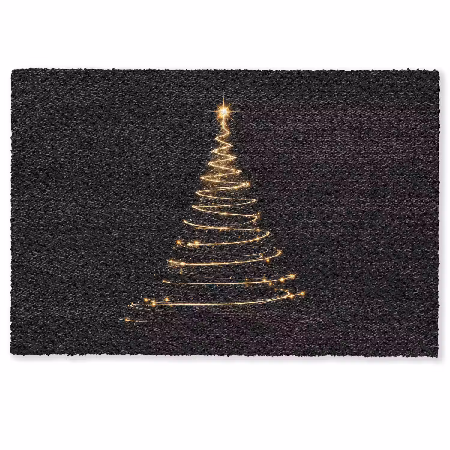 Magisch - Kerstboom - Lichtspiralen - Zwart Deurmat klein -zkaufland3d