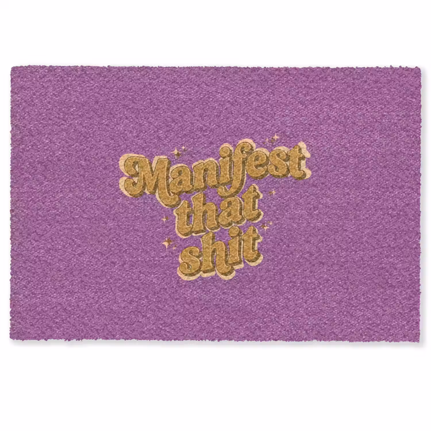Manifest that shit - Paars - Glitter Deurmat klein -zkaufland3d