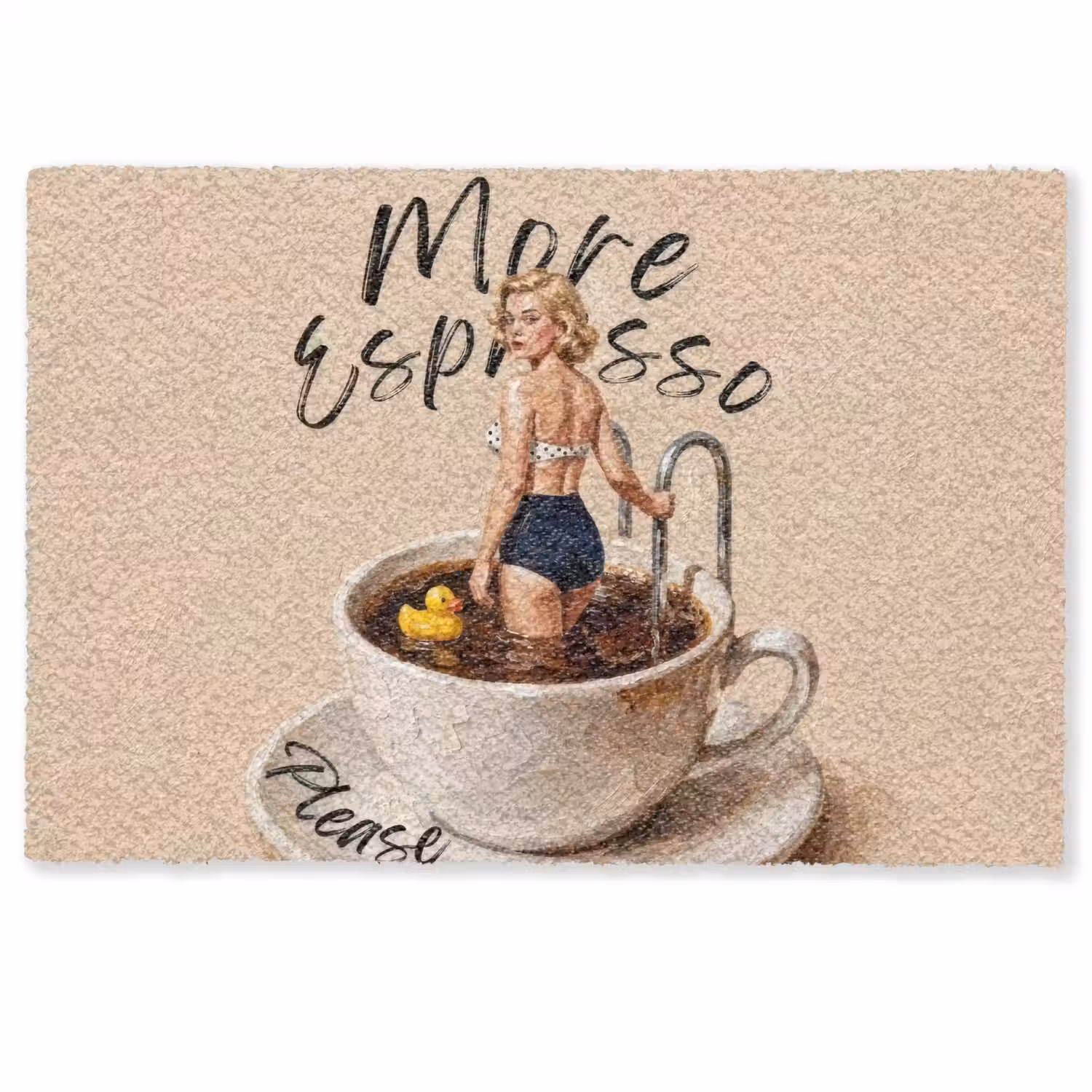 More espresso - Koffie - Eend Deurmat klein -zkaufland3d