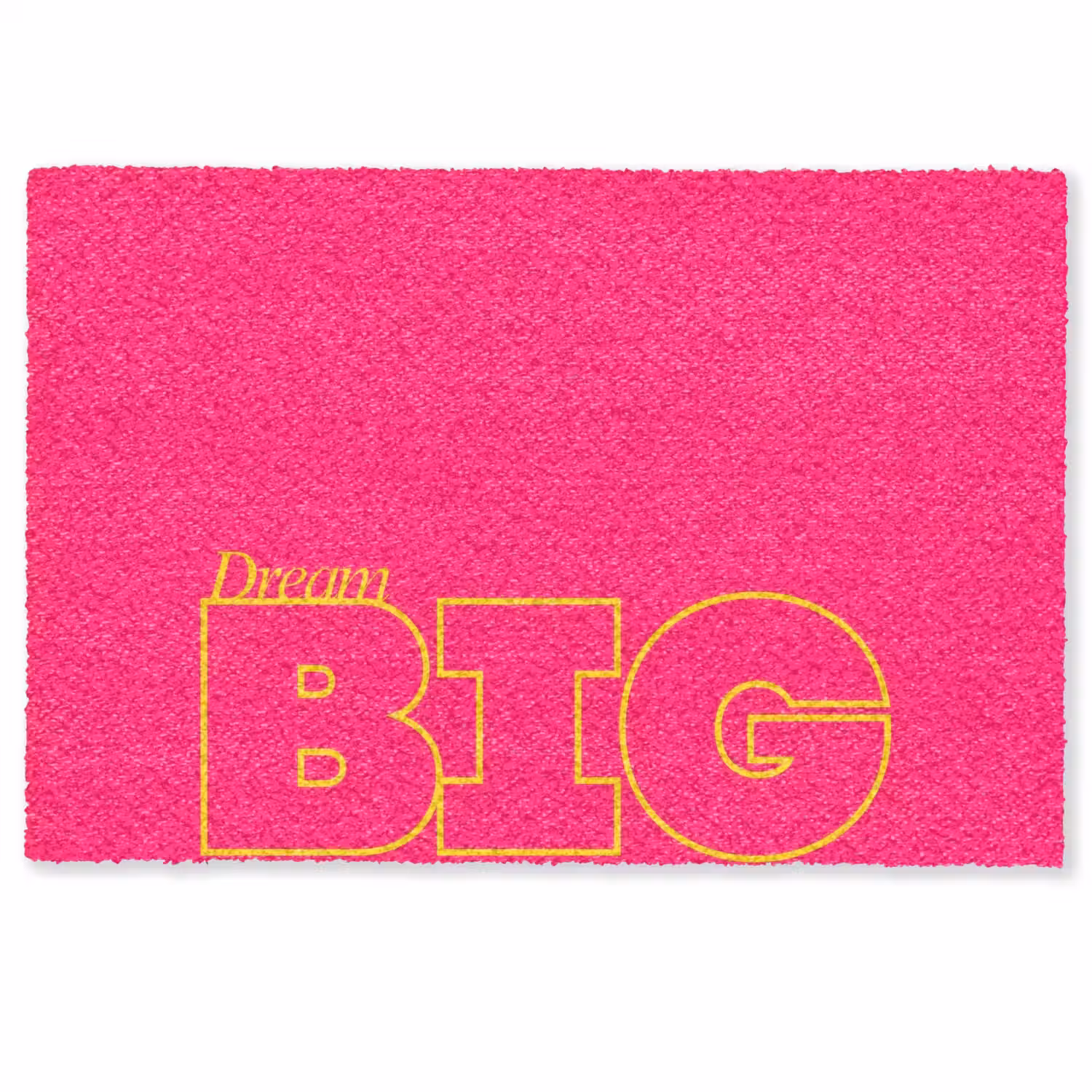 Minimalistisch - Roze - Dream big - Grafisch Deurmat klein -zkaufland3d