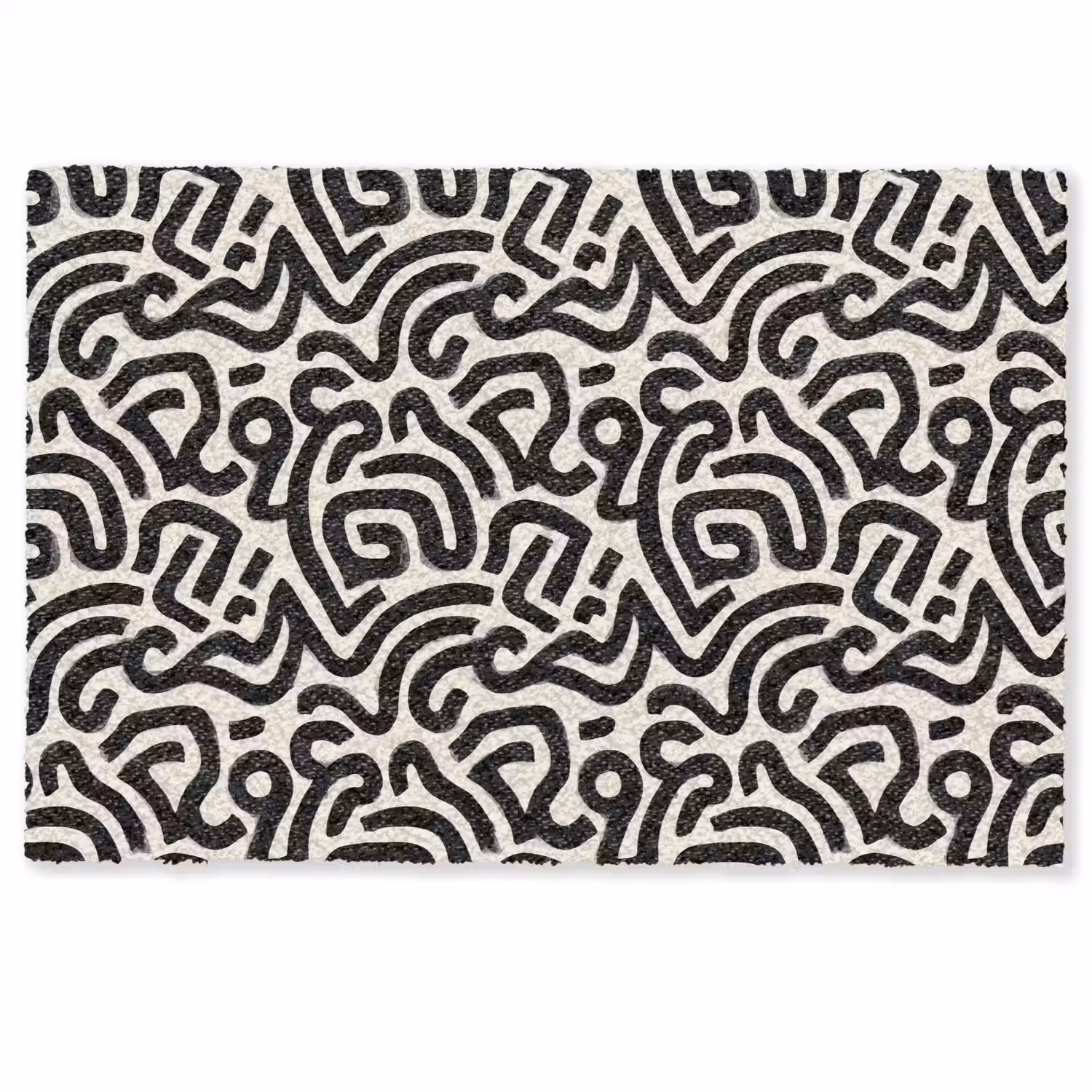 Modern - Abstract - Zwart Deurmat klein 898 -zkaufland3d