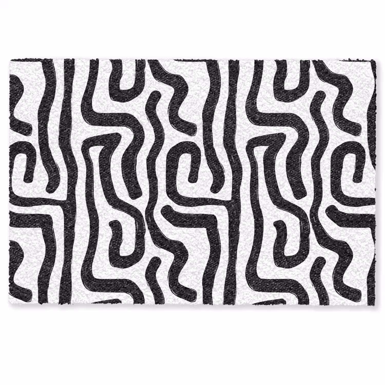 Modern - Lijnen - Zwart Deurmat klein 898 -zkaufland3d
